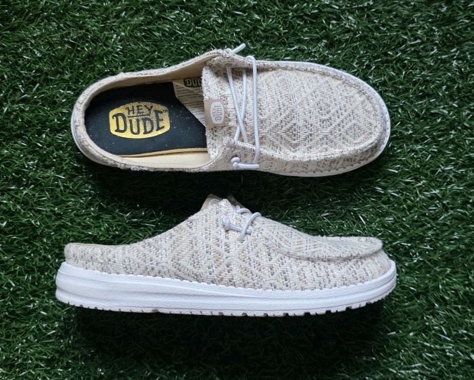 Hey Dude Wendy Slip Surf Baja Tan/Multi Scuffs Women’s 8
