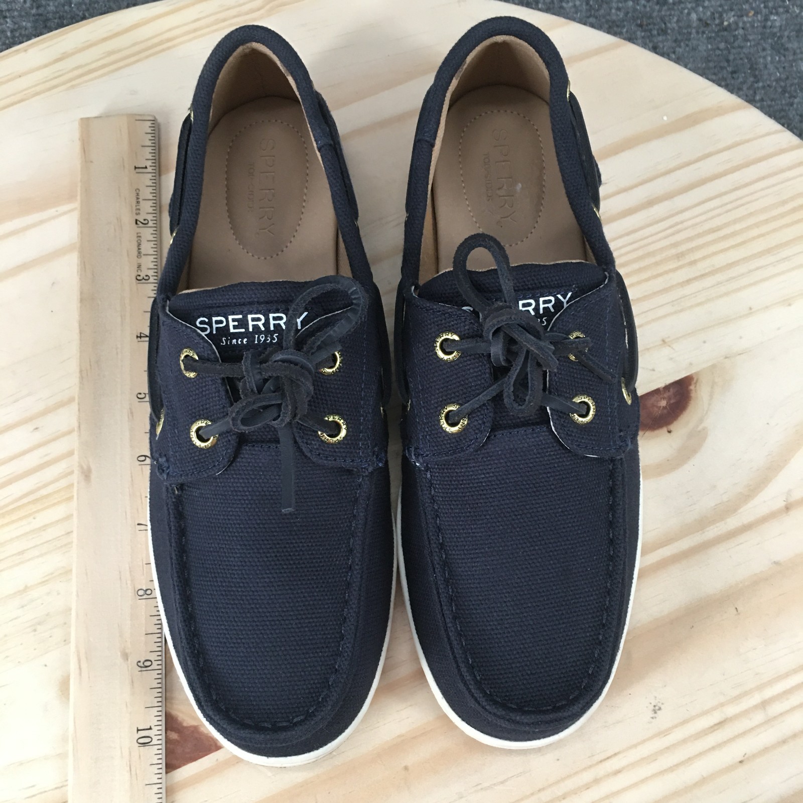 Sperry Top Sider Koifish Boat Shoes Womens 8 Lace Up Casual Canvas Blue STS87082