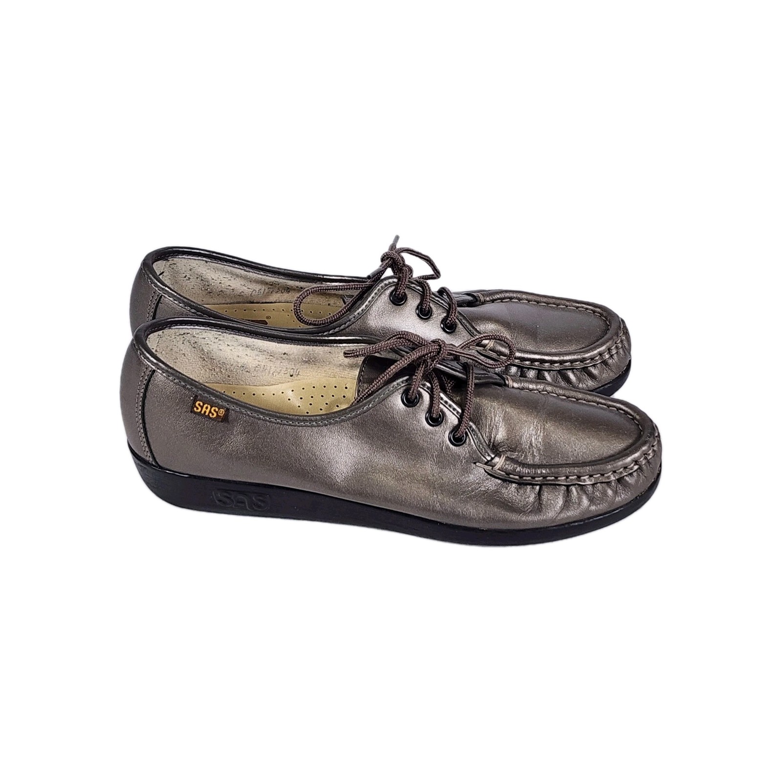 SAS Bounce Comfort Shoes Women’s Size 9 Leather Handsewn Walking Shoes Lace-up
