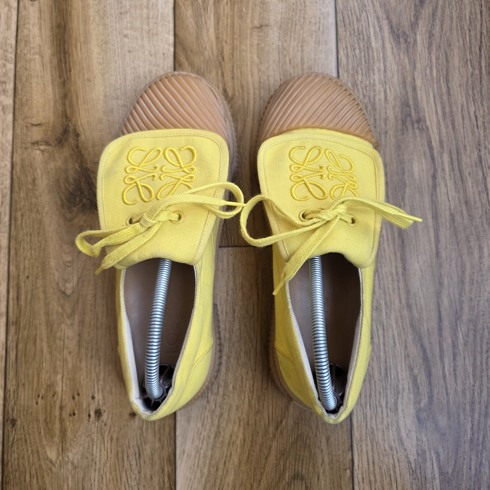 LOEWE ANAGRAM CLOTH TRAINERS SIZE 38 EU, 7.5 US, 5 UK