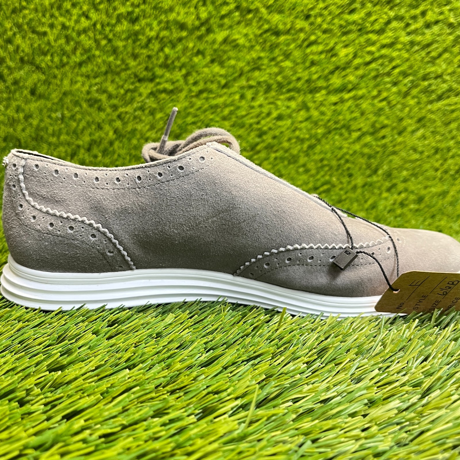 Cole Haan Misha Grand OS Womens Size 6.5 Gray Casual Suede Wingtip Oxford Shoes