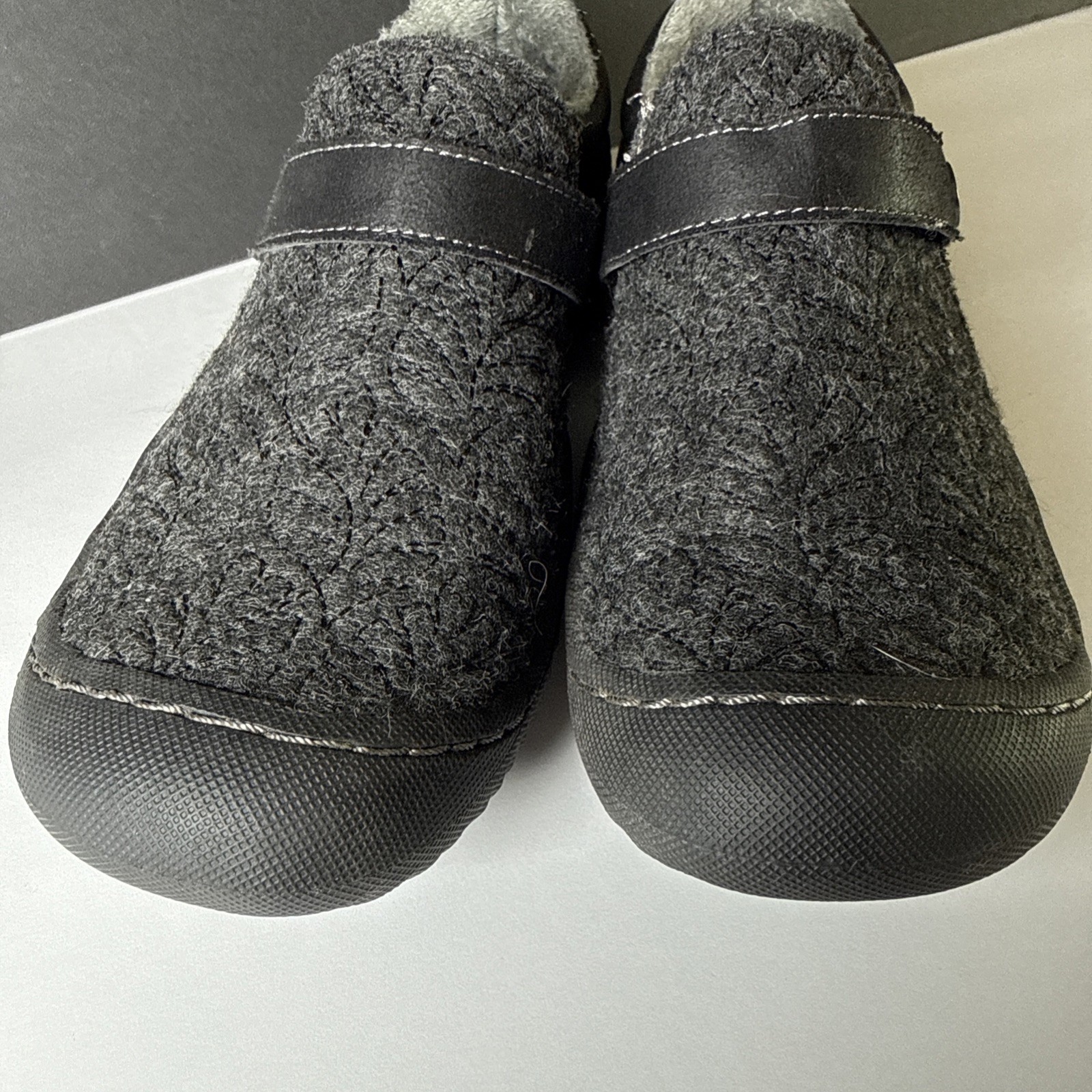 JSport by Jambu Shoes Womens 6M Blair Casual Slip On Loafer Flats Black Fabric