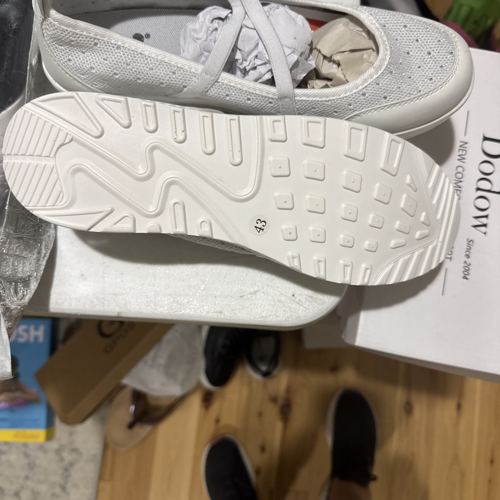 Git-up Women’s White Shoes 43(10.5) Made In Italy Leather New Never Worn