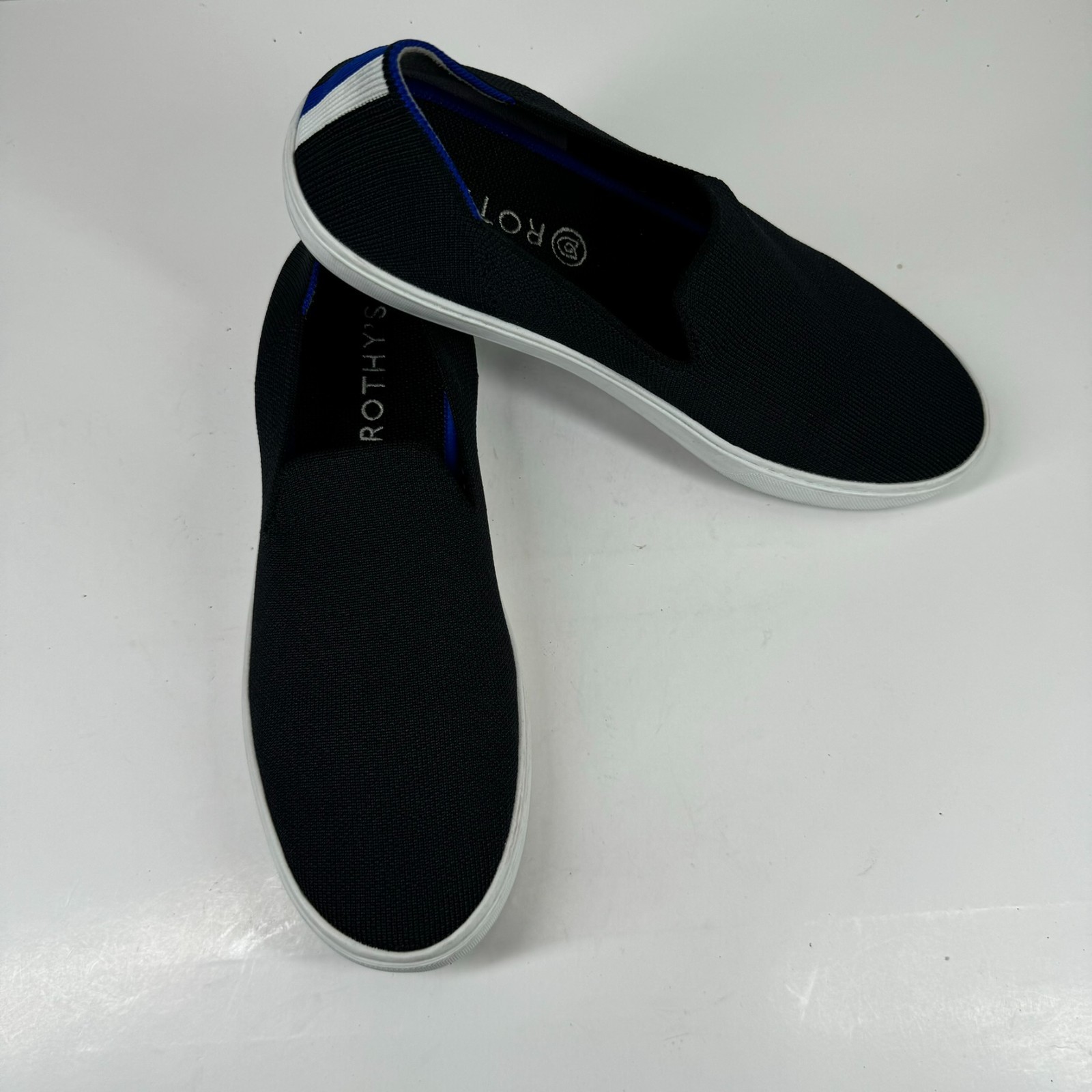 Rothy’s The Original Women’s US 11 Black Knit Comfort Casual Slip-On Sneaker