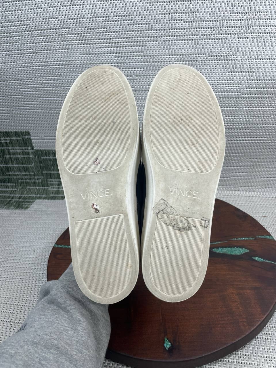 Vince Shoes Womens Size 9 M Warren Gray Suede Comfort Slip On Platform Sneaker