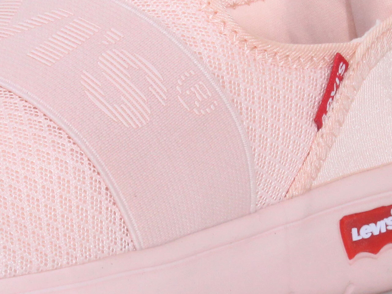 Levis Women’s Trip-Mesh Sneakers Slip-On Low-Top Shoes Blush Mono