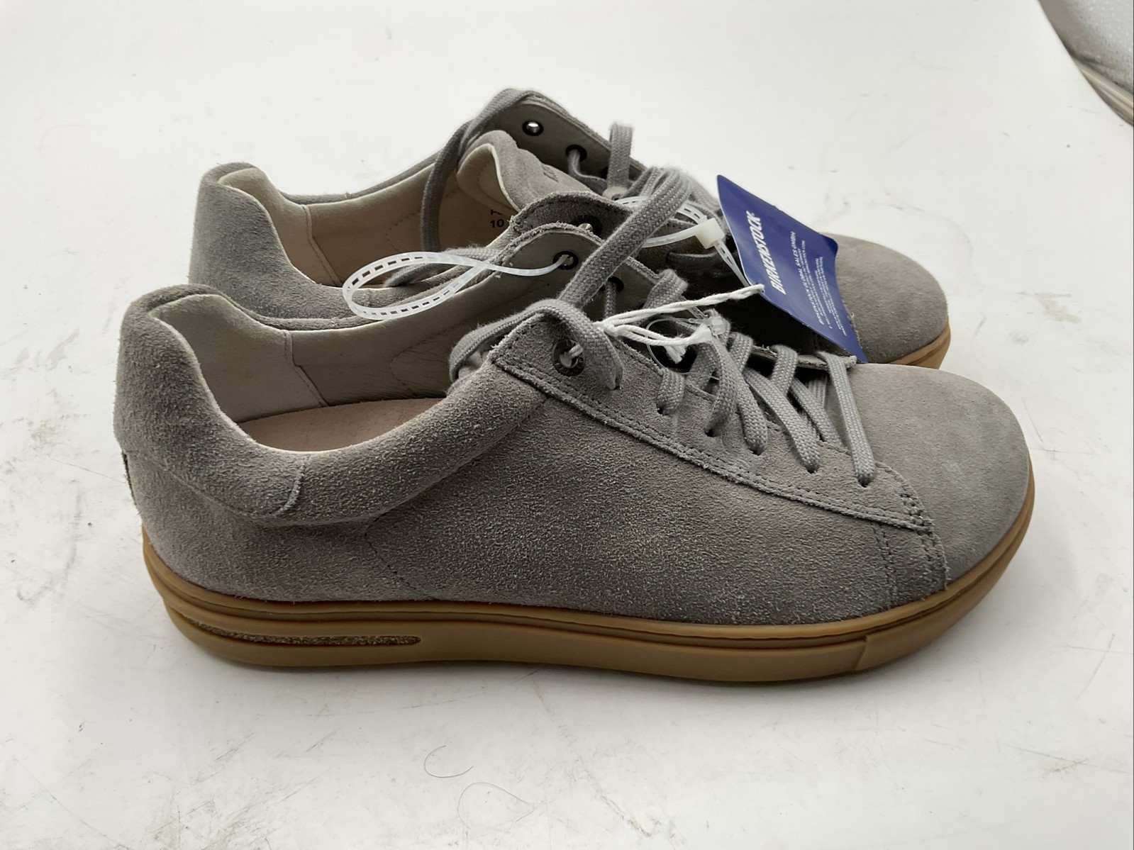 Birkenstock Bend Low top suede sneaker shoes gray NWOB size 10 (41)