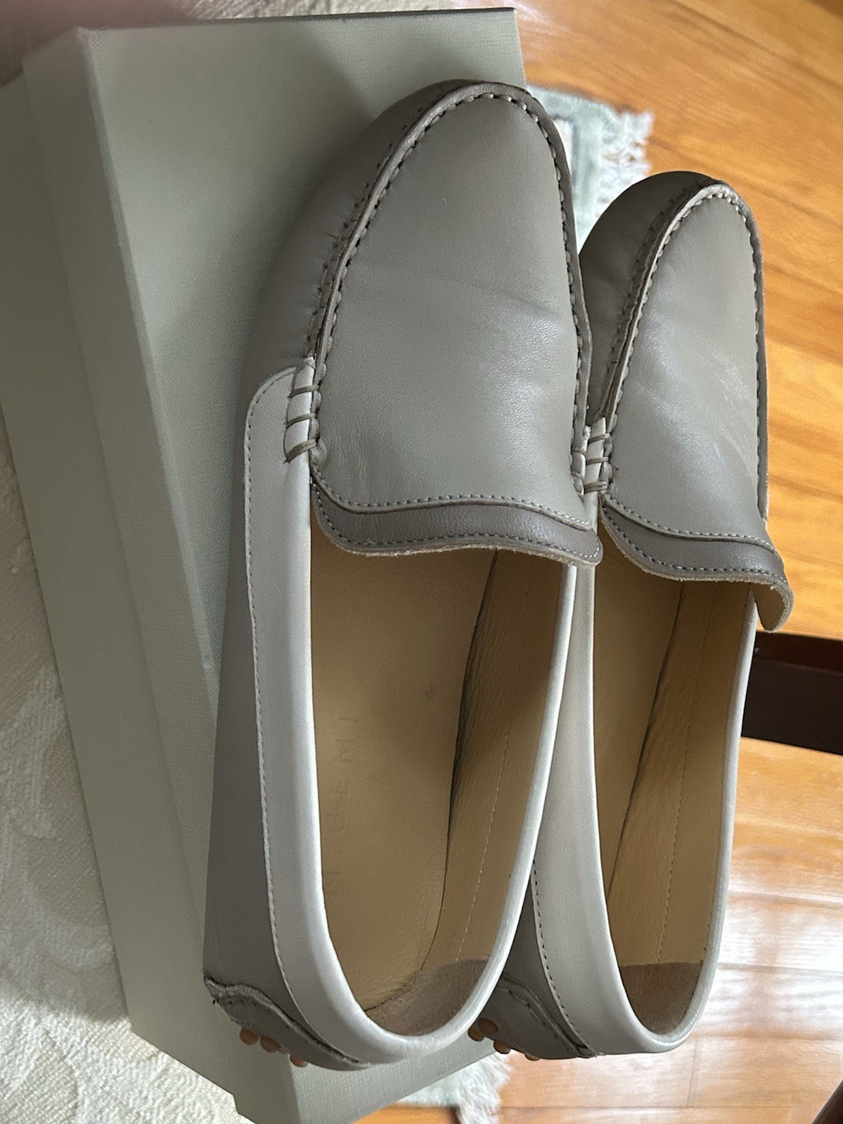 M.Gemi Italian Women’s Felize Driver, 2-tone Khaki & Cream, Sz EU 38/US 7.5