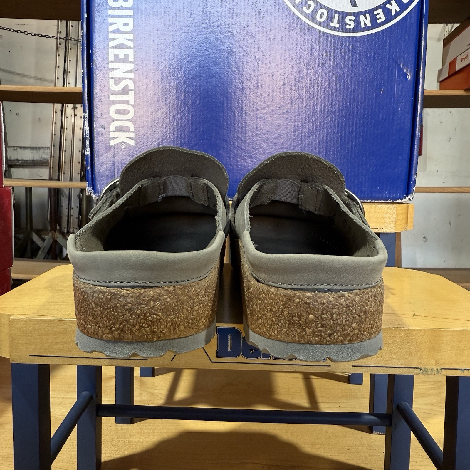 Birkenstock Buckley Dove Gray Closed-Toe Slip Ons Size 36 Narrow Fit