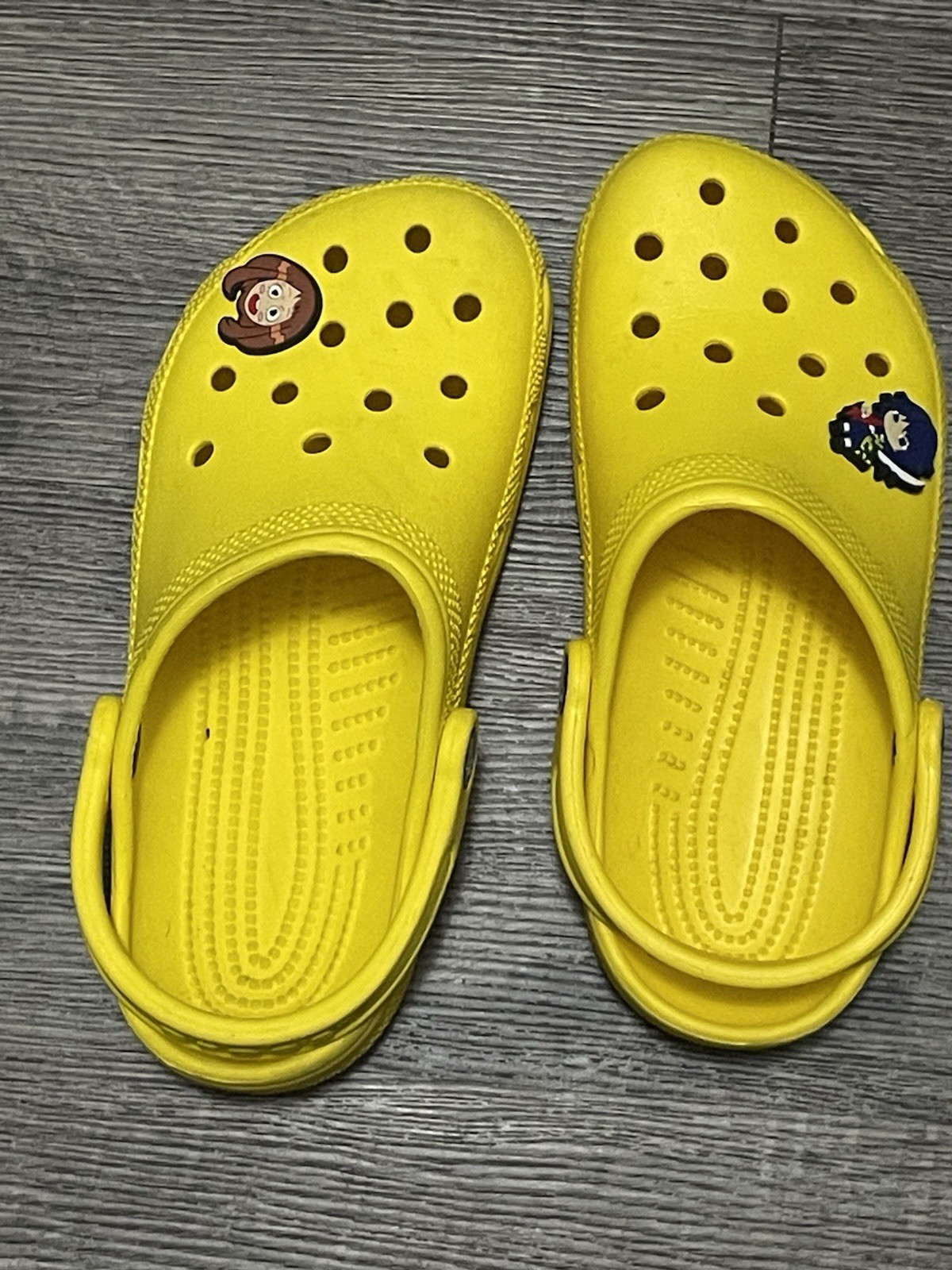 Crocs Clog Sandals Unisex Slip On with Cartoon Jibbitz Anime M4 W6
