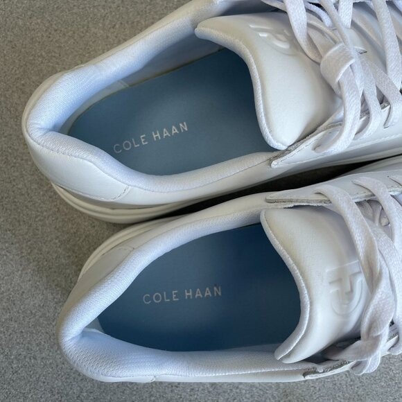NEW Cole Haan Women’s 9B Grand Crosscourt II Sneakers White Leather Casual Shoes
