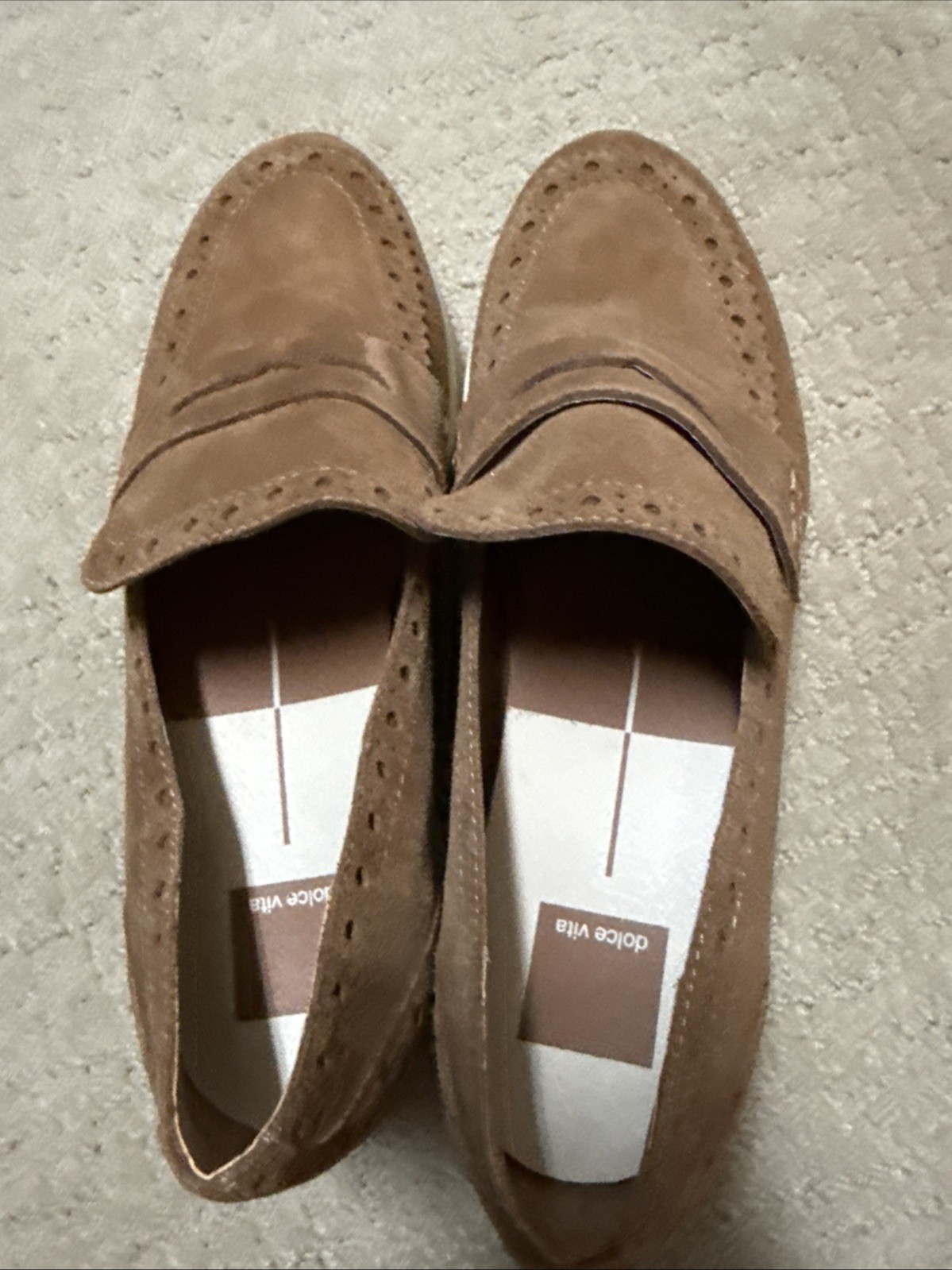 Dolce vita 9M Brown Suede Platform Comfort Loafer