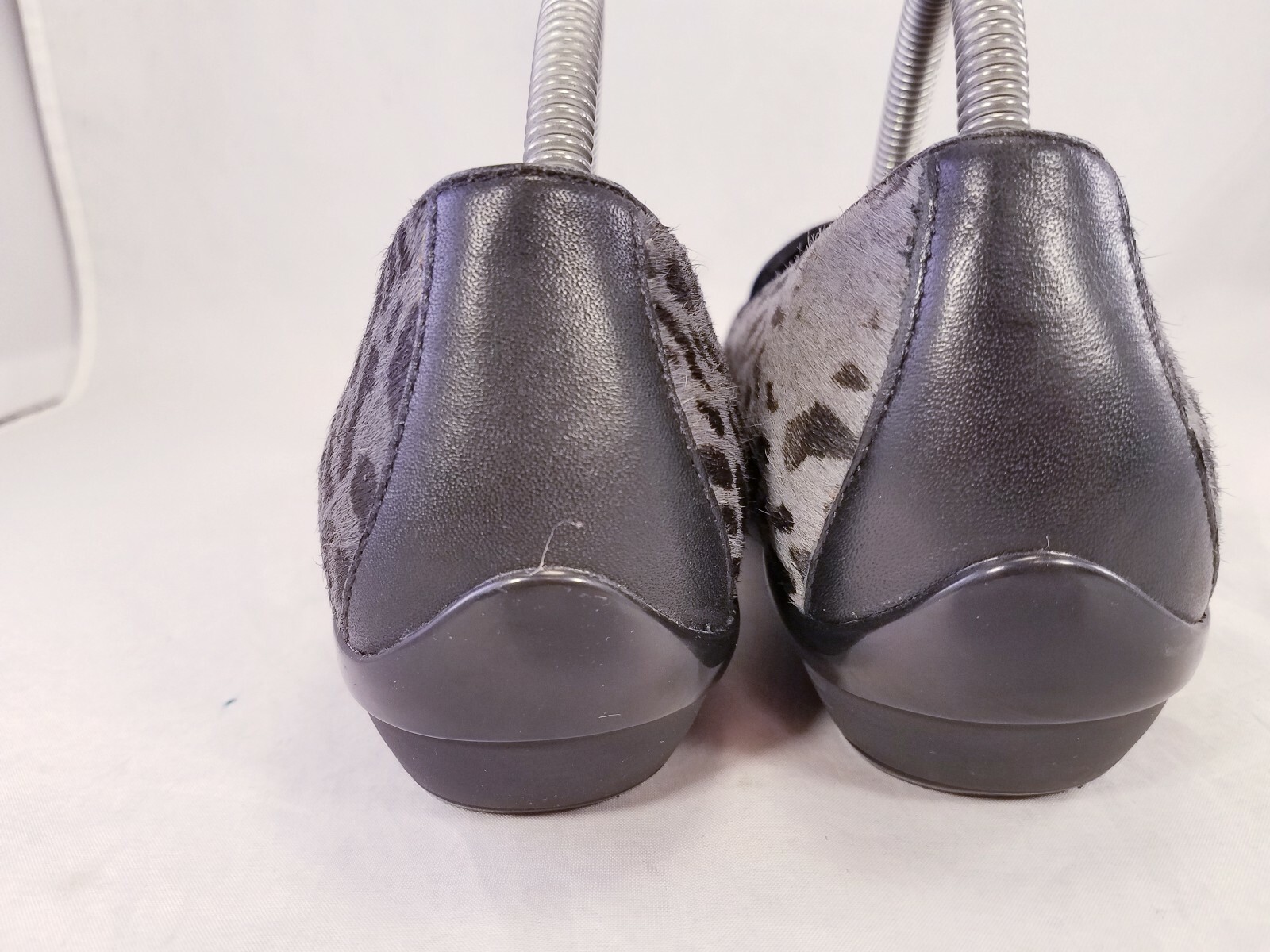 DANSKO PONY HAIR LEOPARD GRAY BLACK LOAFERS SHOES SIZE 36/6