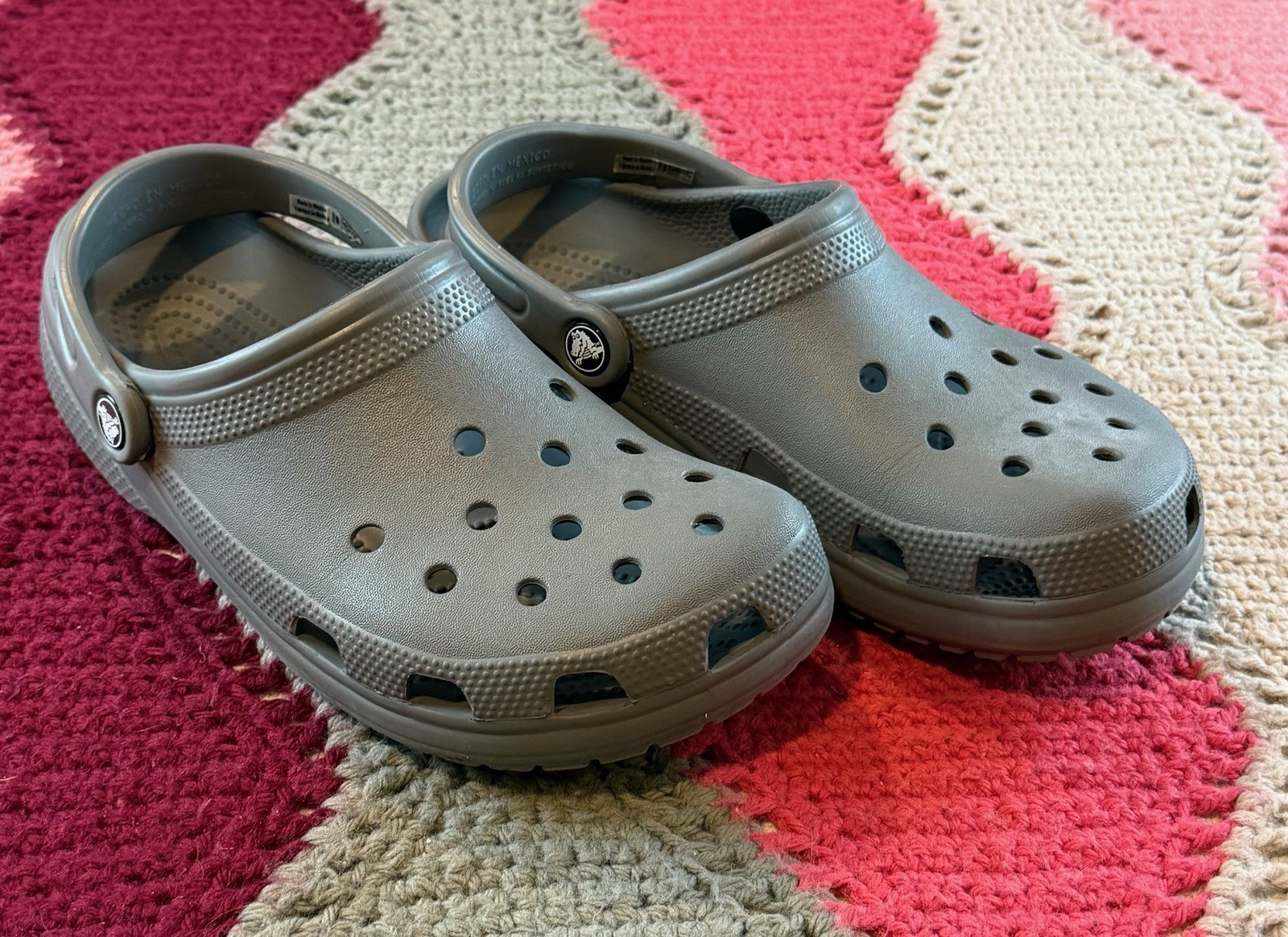 Crocs Unisex Adult Classic Clog Sandal Shoe Slate Grey Size Mens 7 Womens 9