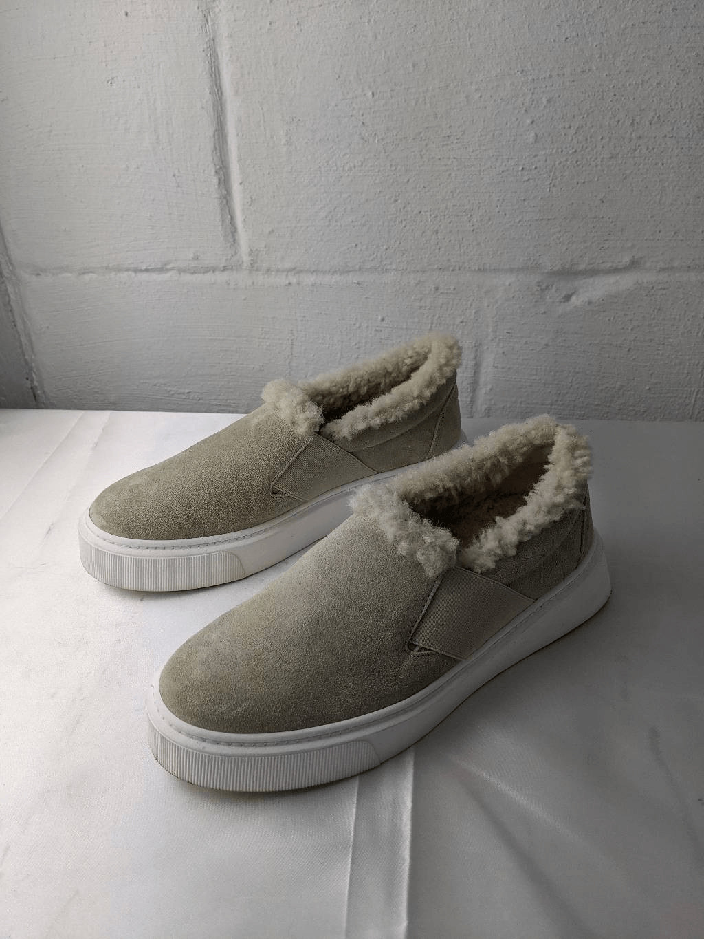 M.Gemi Italy Women’s The Cerchio Shearling Shoe Size 38 EU 7.5 US Slip On Lined