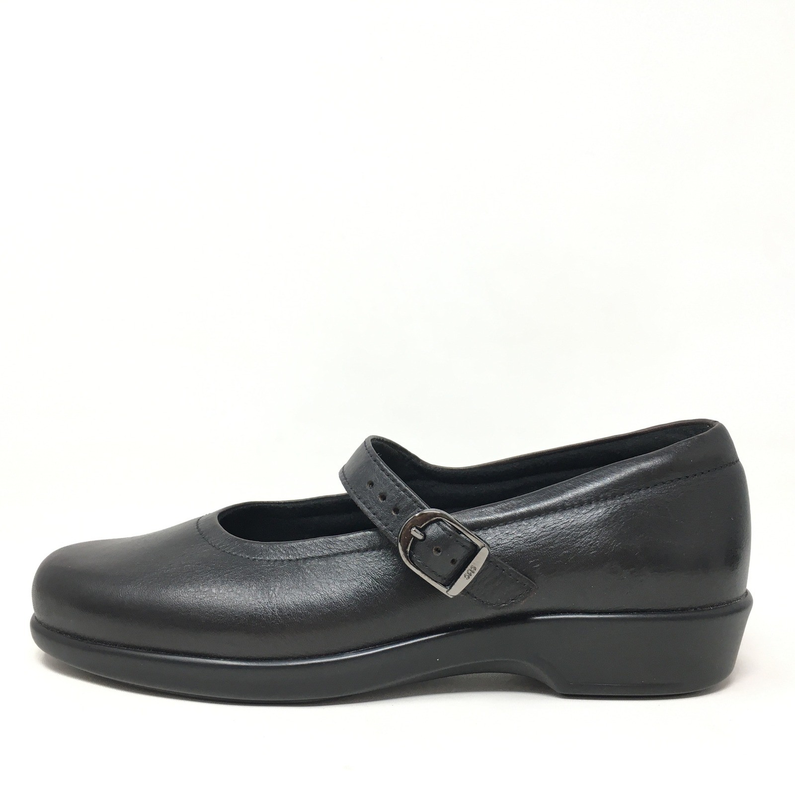SAS Maria Mary Jane Loafers Shoes Womens Size 7.5 N Black Leather Orthotic