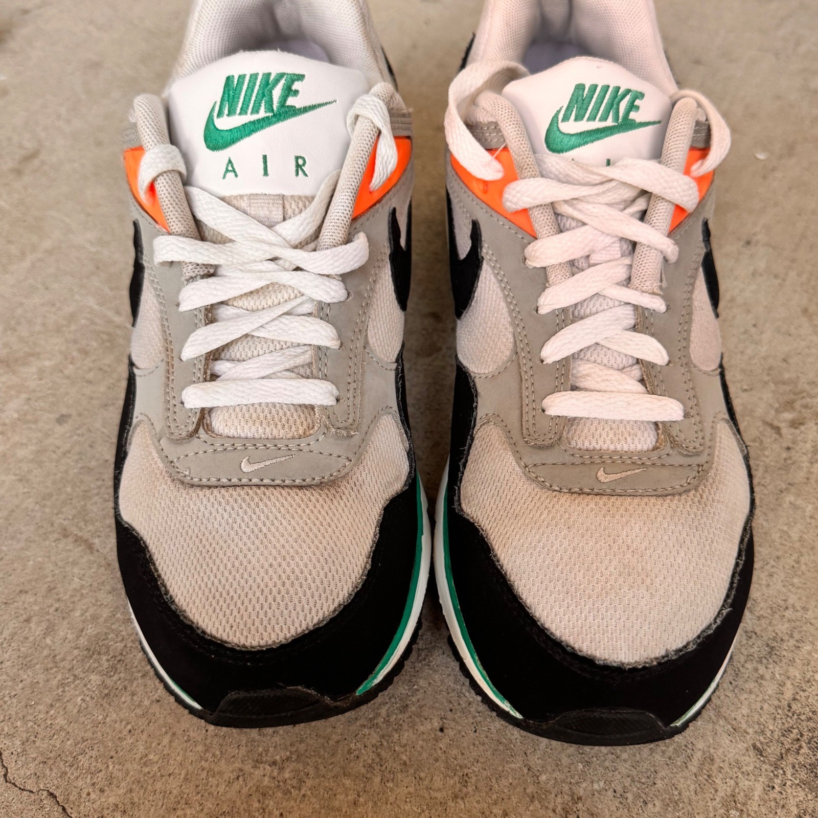 Nike Air Max Correlate Womens Size 9 Casual Sneakers Gray Black Green Orange