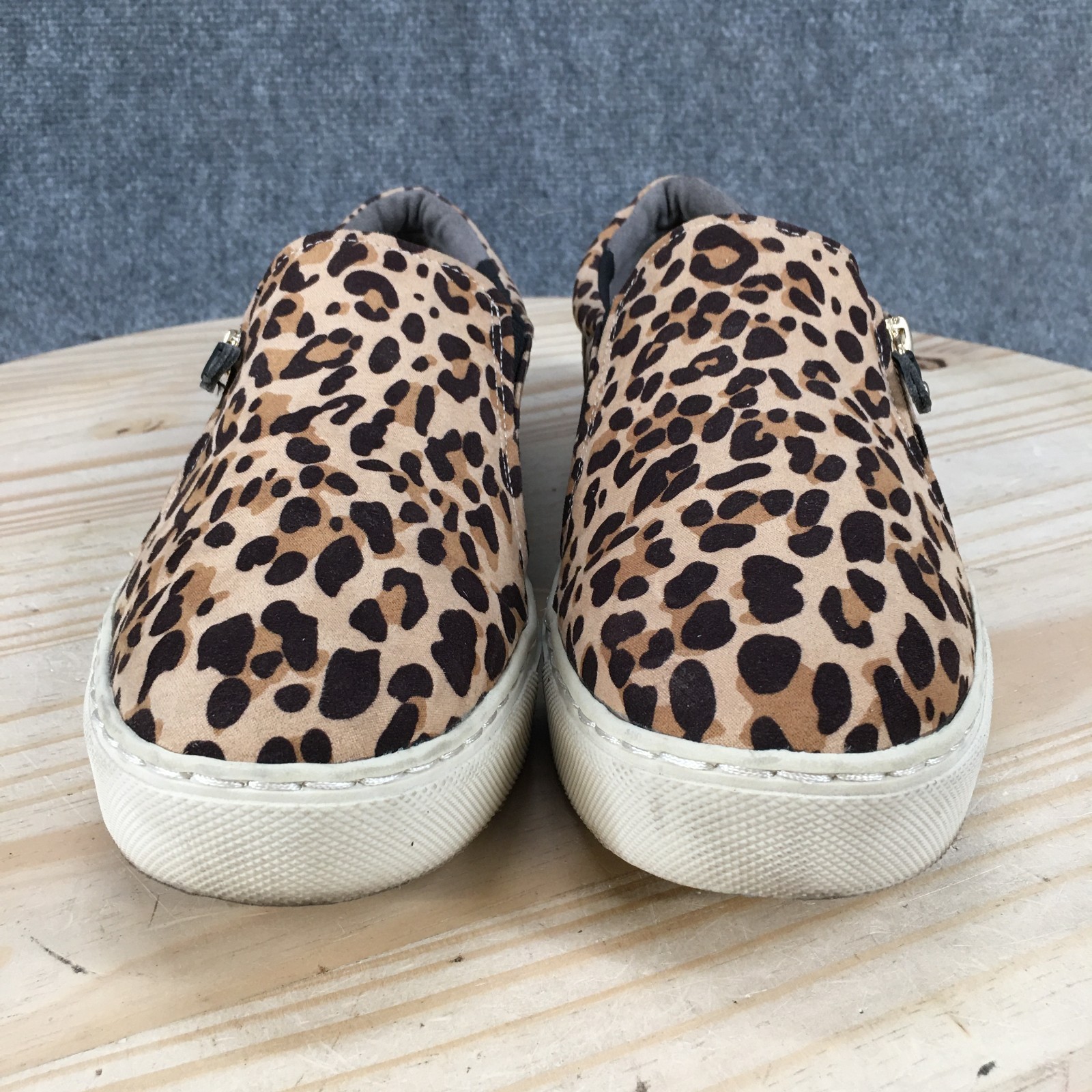 Dr. Scholls Nova Shoes Womens 11 M Slip On Sneakers Casual Leopard Print Brown