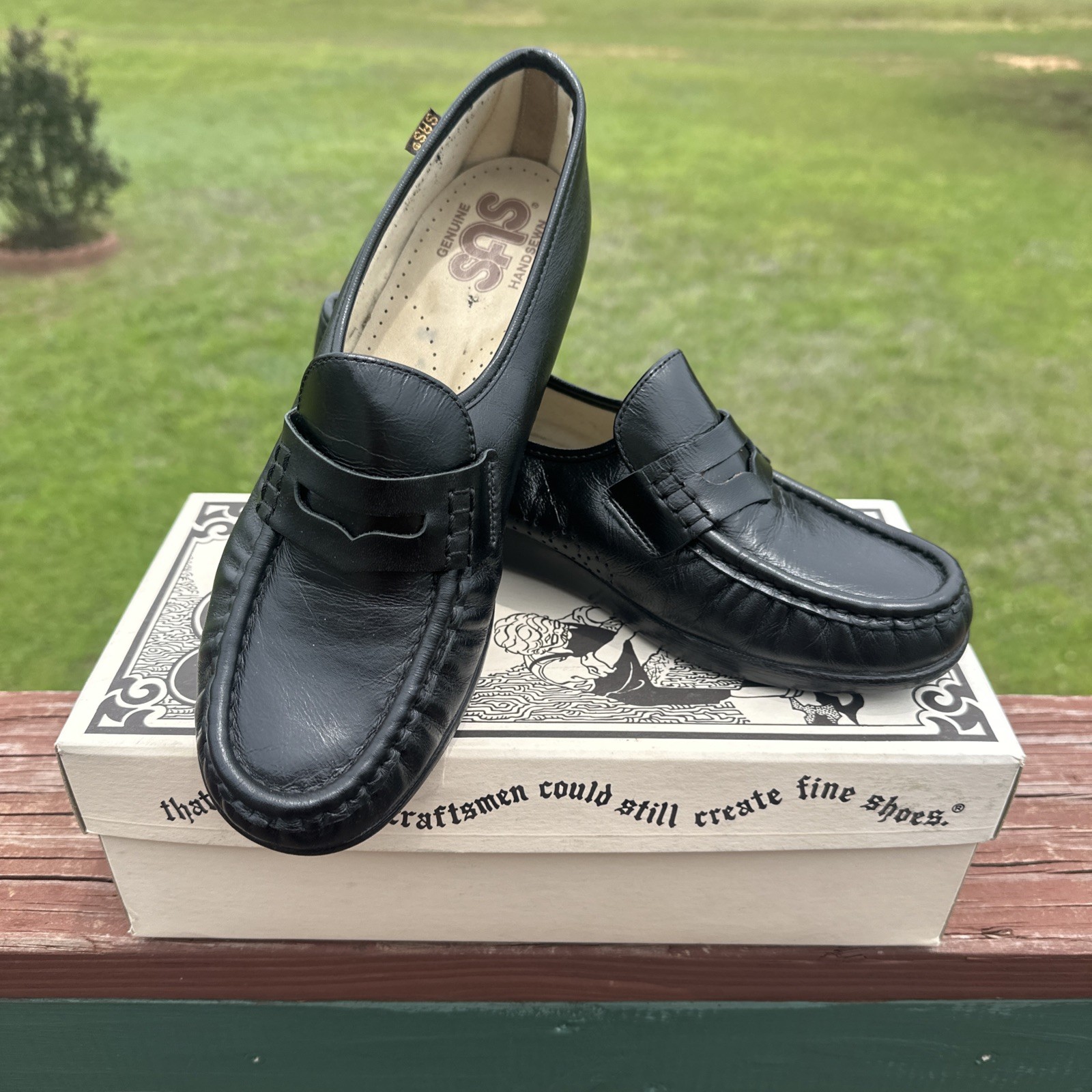 SAS Classic Black Nurse Slip On Loafer Tripad Comfort Shoes Womens Sz 10 N Black