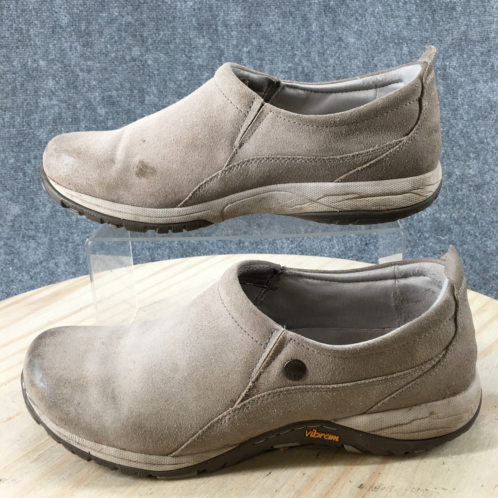Dansko Shoes Womens 41 Patti Clog Sneakers Casual 4353152013 Beige Suede Slip On