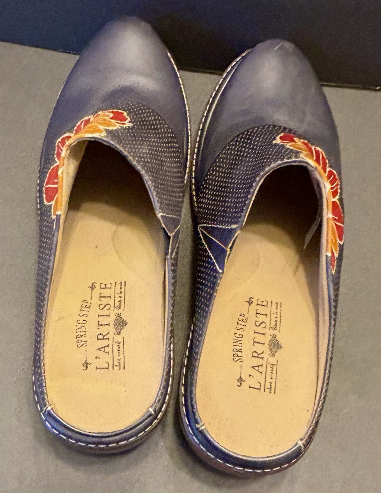 Spring Step L’Artiste Women’s Foresee Navy US 9.5/10 EU 41 New Wearable Art Boho