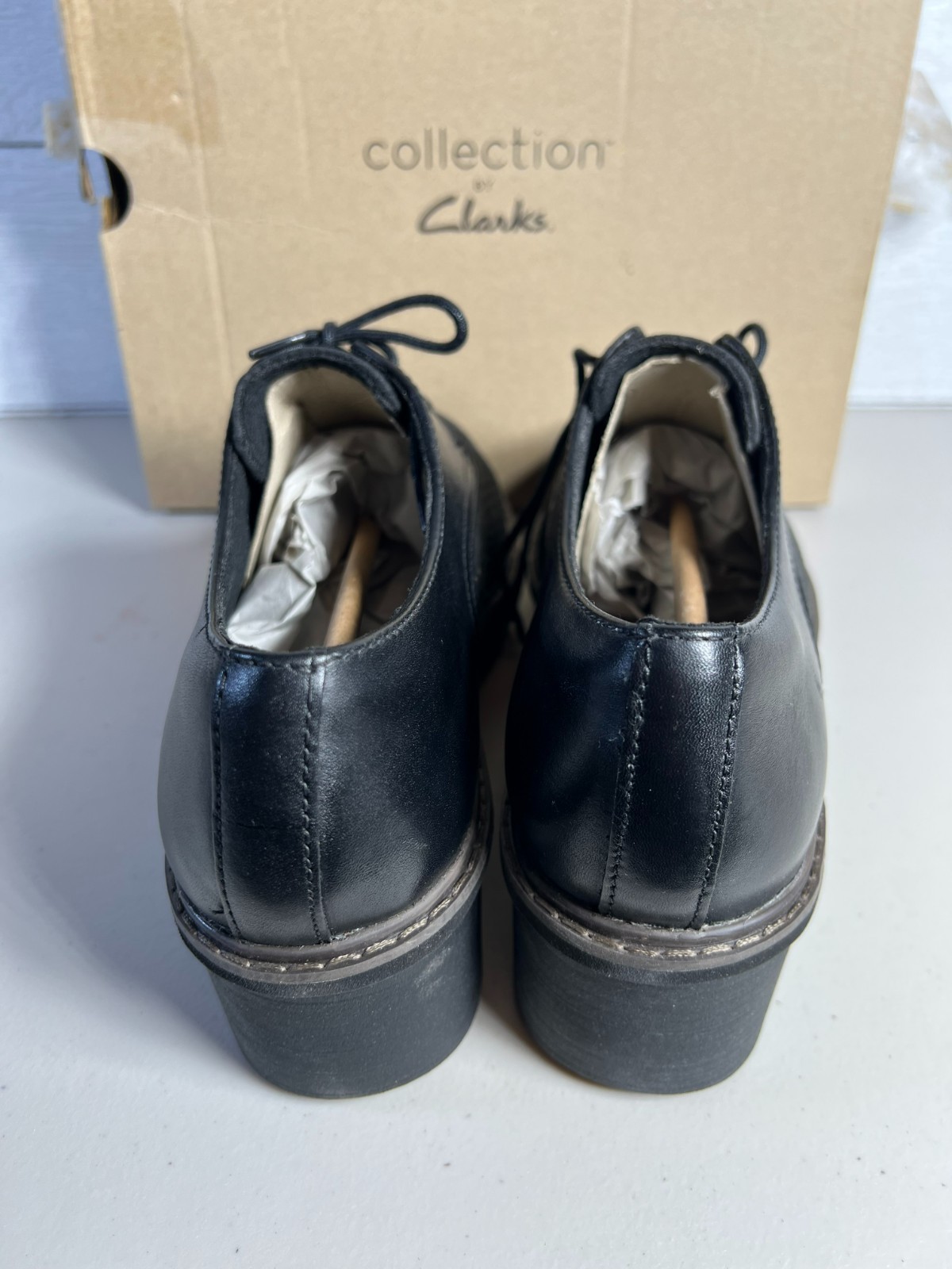 Clarks NEW Women’s Airabell Tye Oxford Black Interest Size 10 Medium Noir