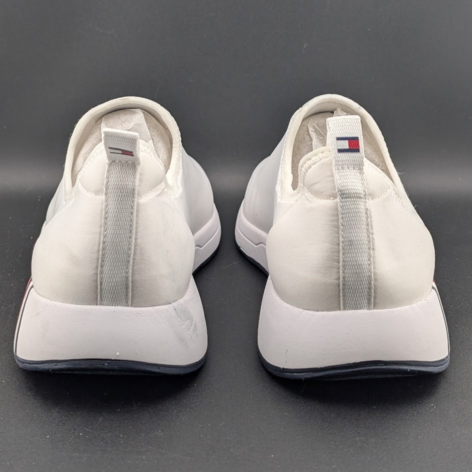 New Womens Tommy Hilfiger Arizel White Slip On Casual Sneakers Size 11M NWOB $75