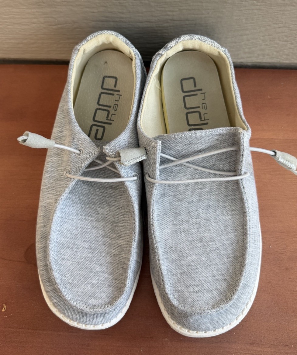 Hey Dude Women’s Wendy L Linen – Gray, US 8