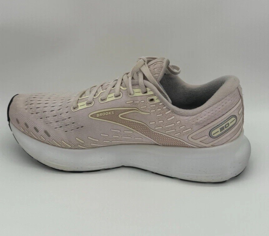 Brooks Glycerin GTS 20 Womens Sz 10.5 B Light Pink Running Shoes Sneakers -Read
