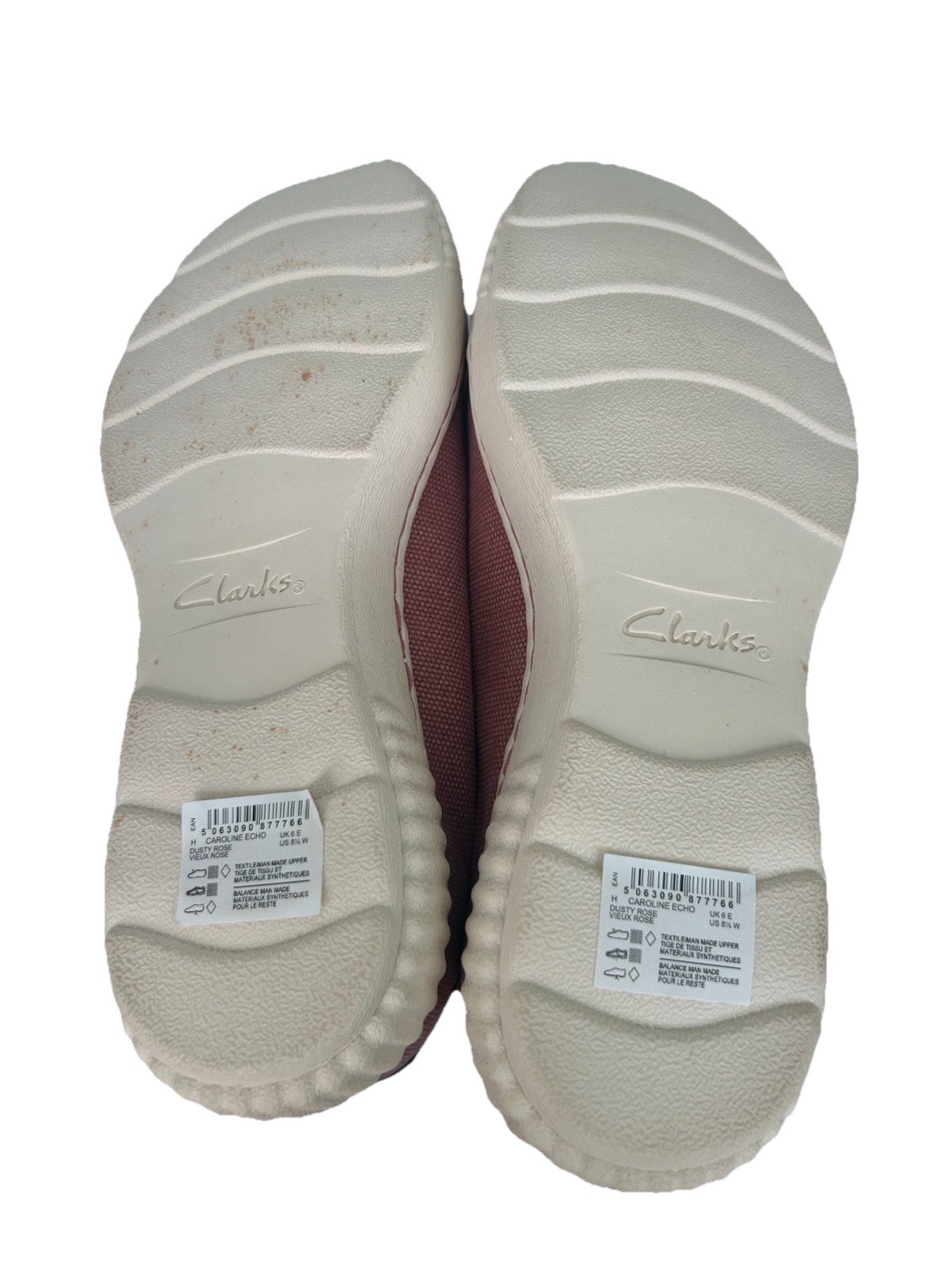 NEW Clarks Collection Caroline Echo Lace Up Sneakers Natural 8.5/M
