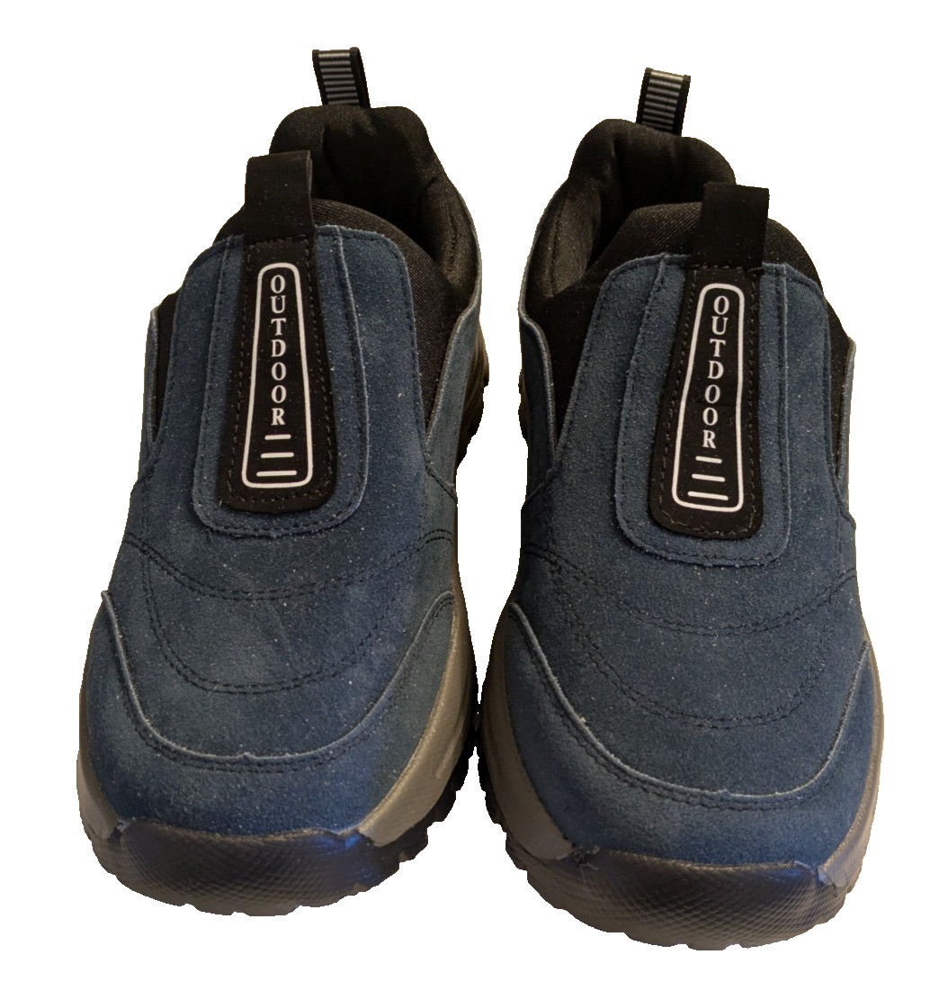 Outdoor Sport, Women’s, Casual, Leather Slip On Shoes, Blue, Size 8, New