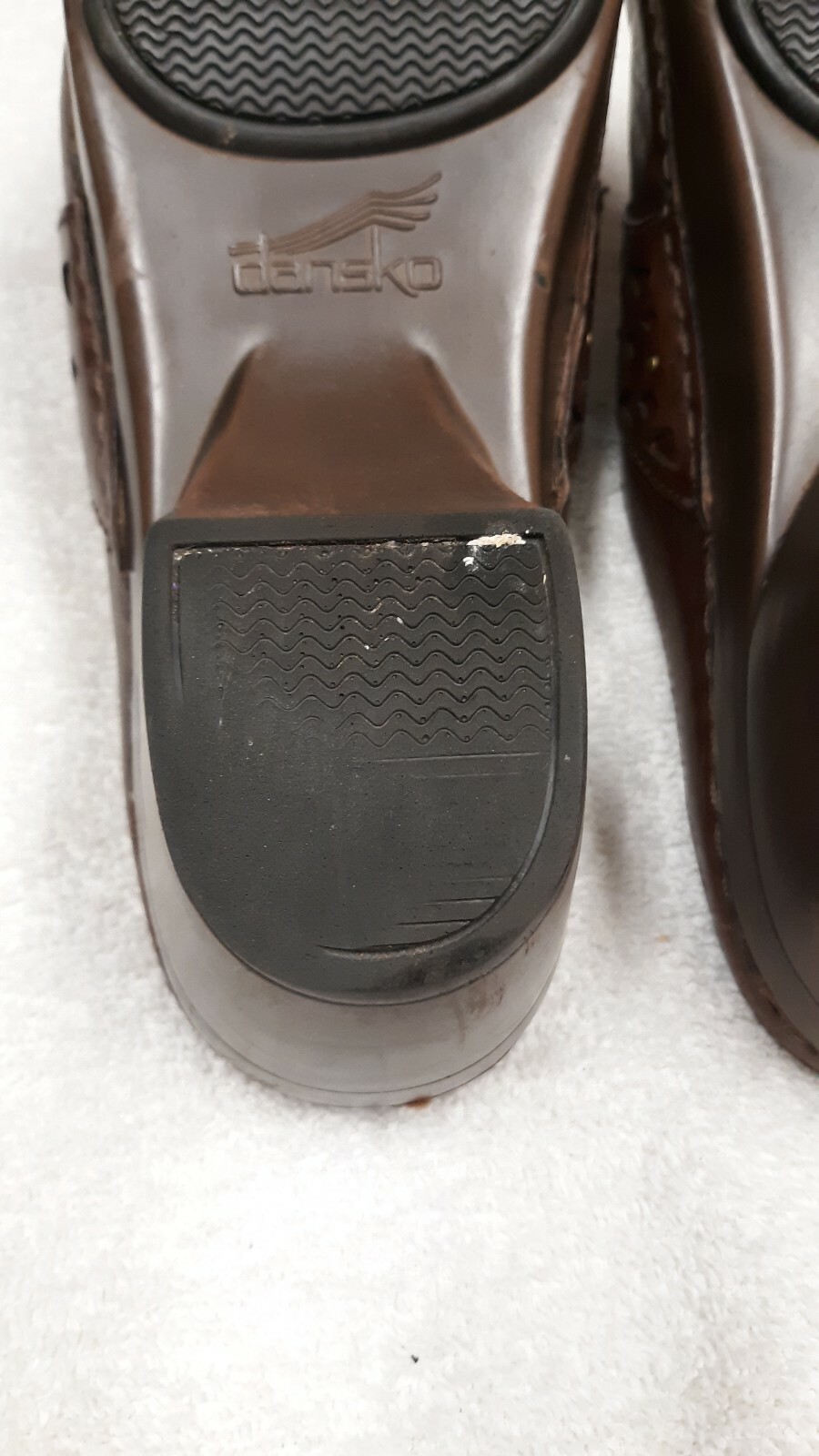Dansko Shyanne Brown Leather Slip On Comfort Clogs Euro 39 Preowned