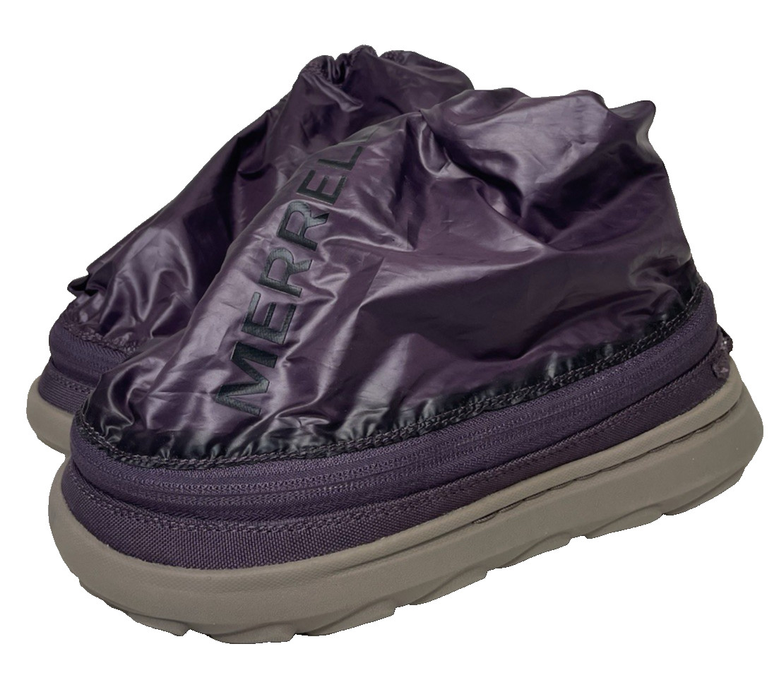 Merrell Hut Moc 2 1TRL Womens 8 Purple Ripstop Nylon Zip Packable Slip On Shoes