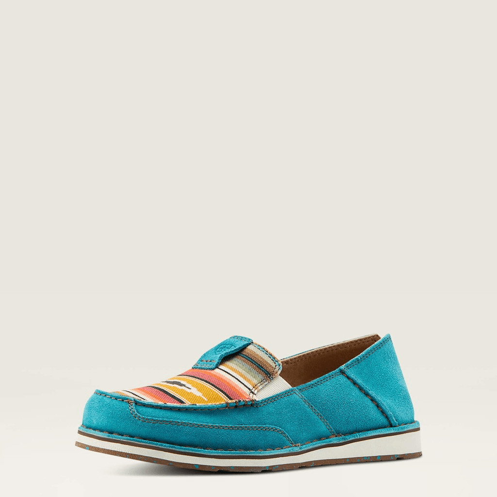 Ariat Cruisers Teal Suede western Slip On Shoes Women’s 8 NEW