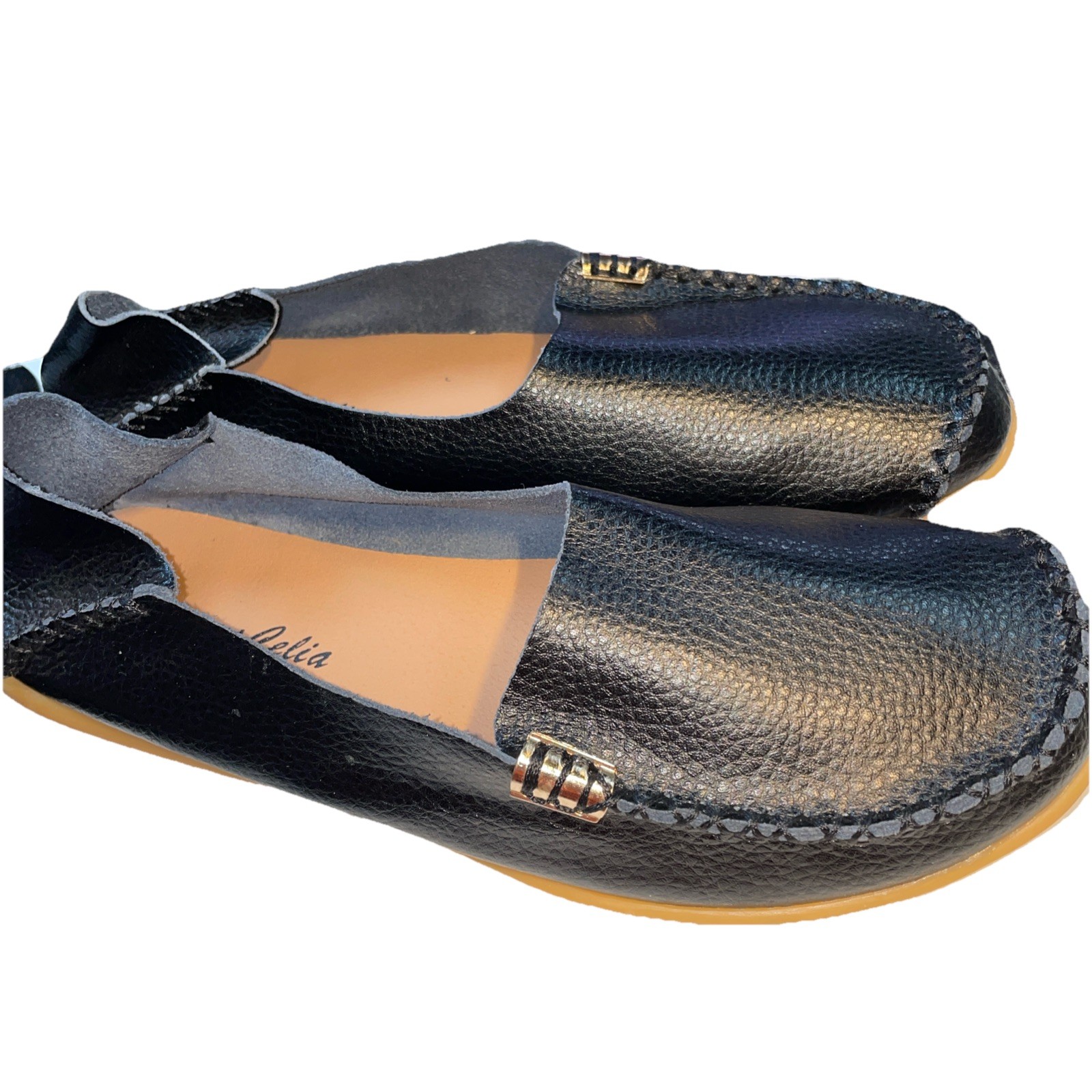 Venus Celia Casual Comfort Shoes Size 9 black Mocason Loafers