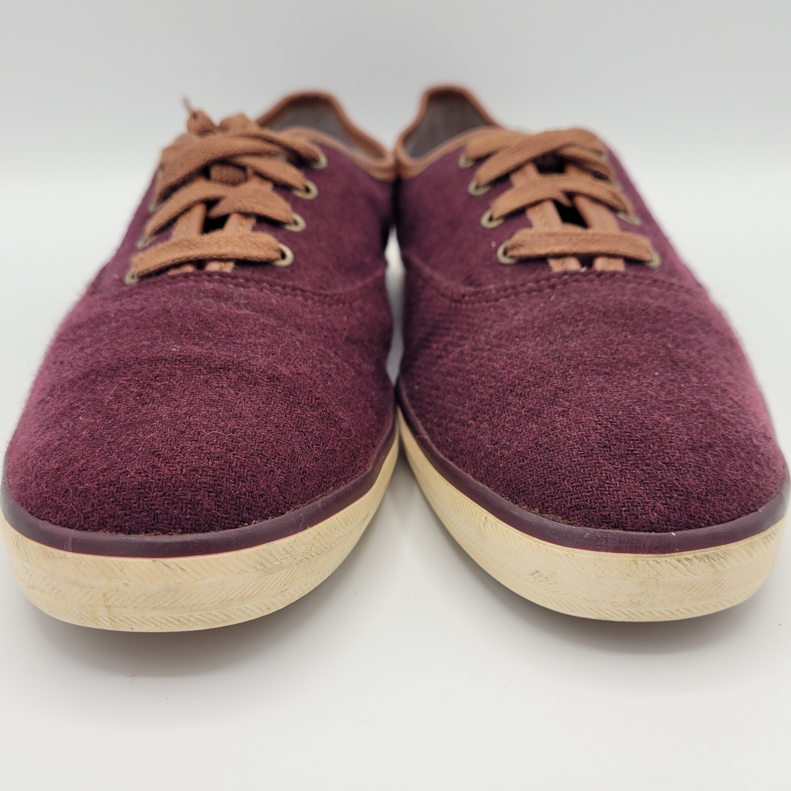 Keds Champion Wool Blend Burgundy Red Lace up Casual Sneakers Shoes Women’s 9.5