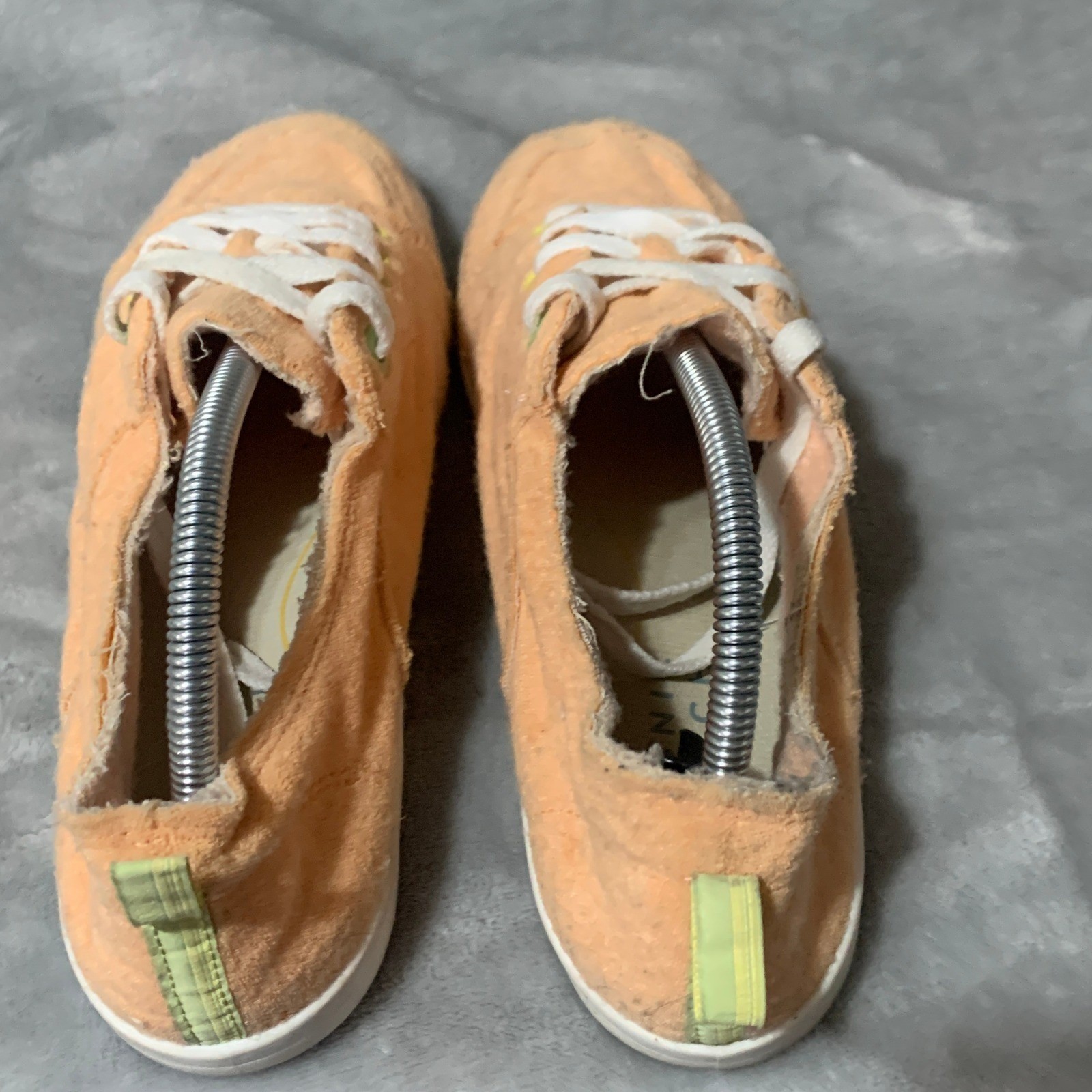 Vionic Beach Pismo Apricot Orange Terry Cloth Casual Sneakers Womens 11