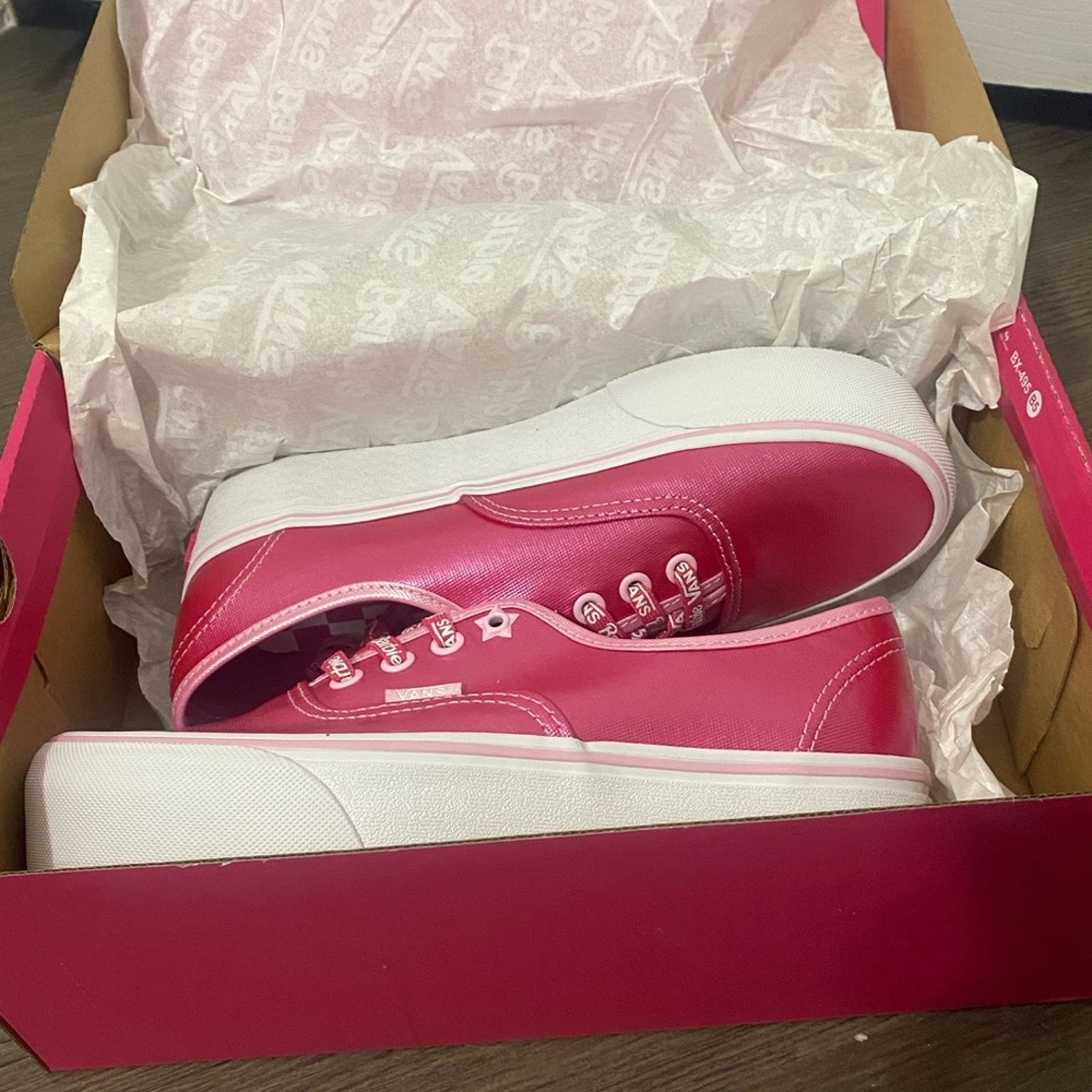 NIB Barbie x Vans Authentic Pink Stackform Shoe Size 6