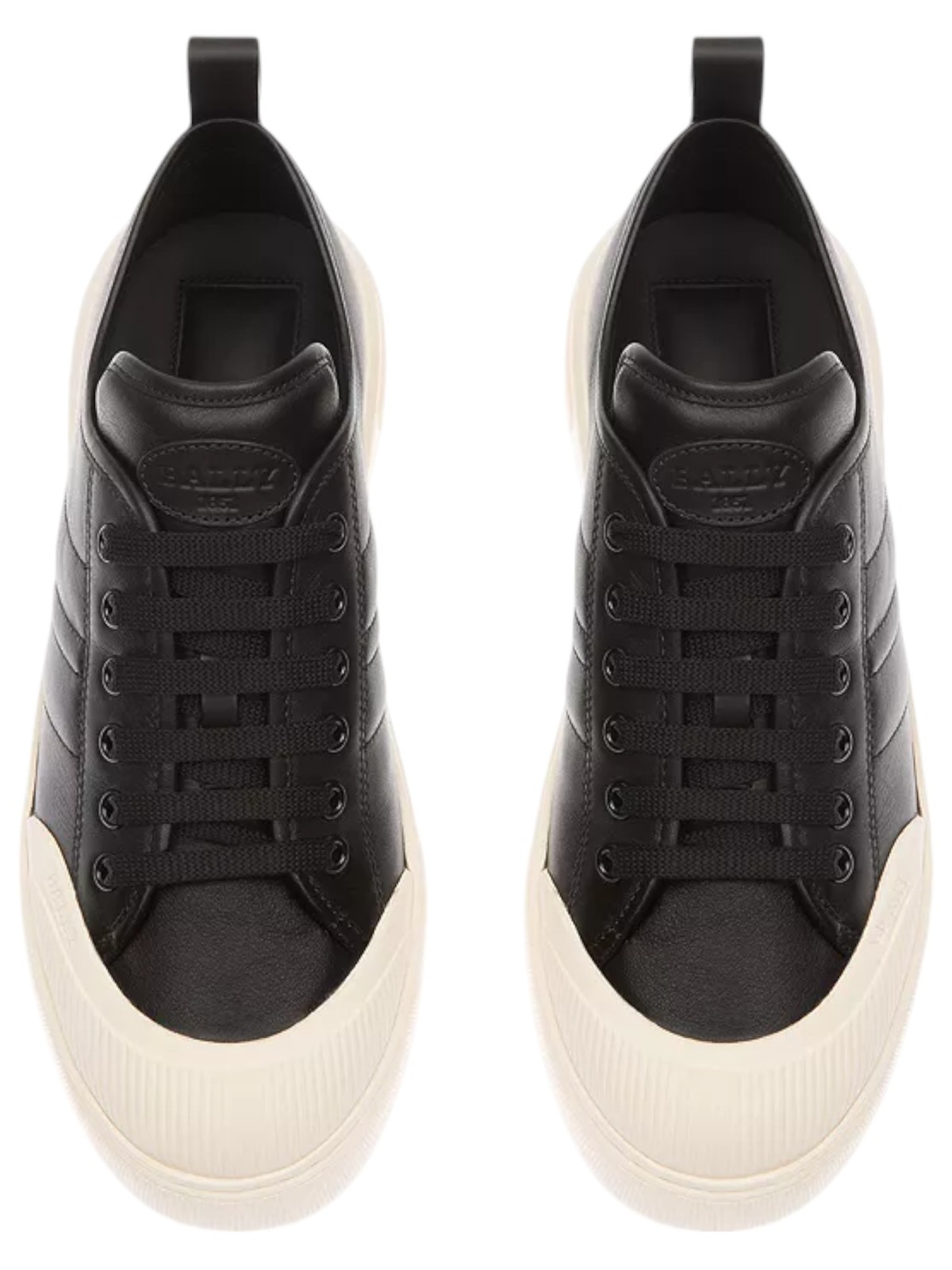 Bally Medyn 6303689 Women’s Black Leather Sneakers Size 8.5 MSRP 630