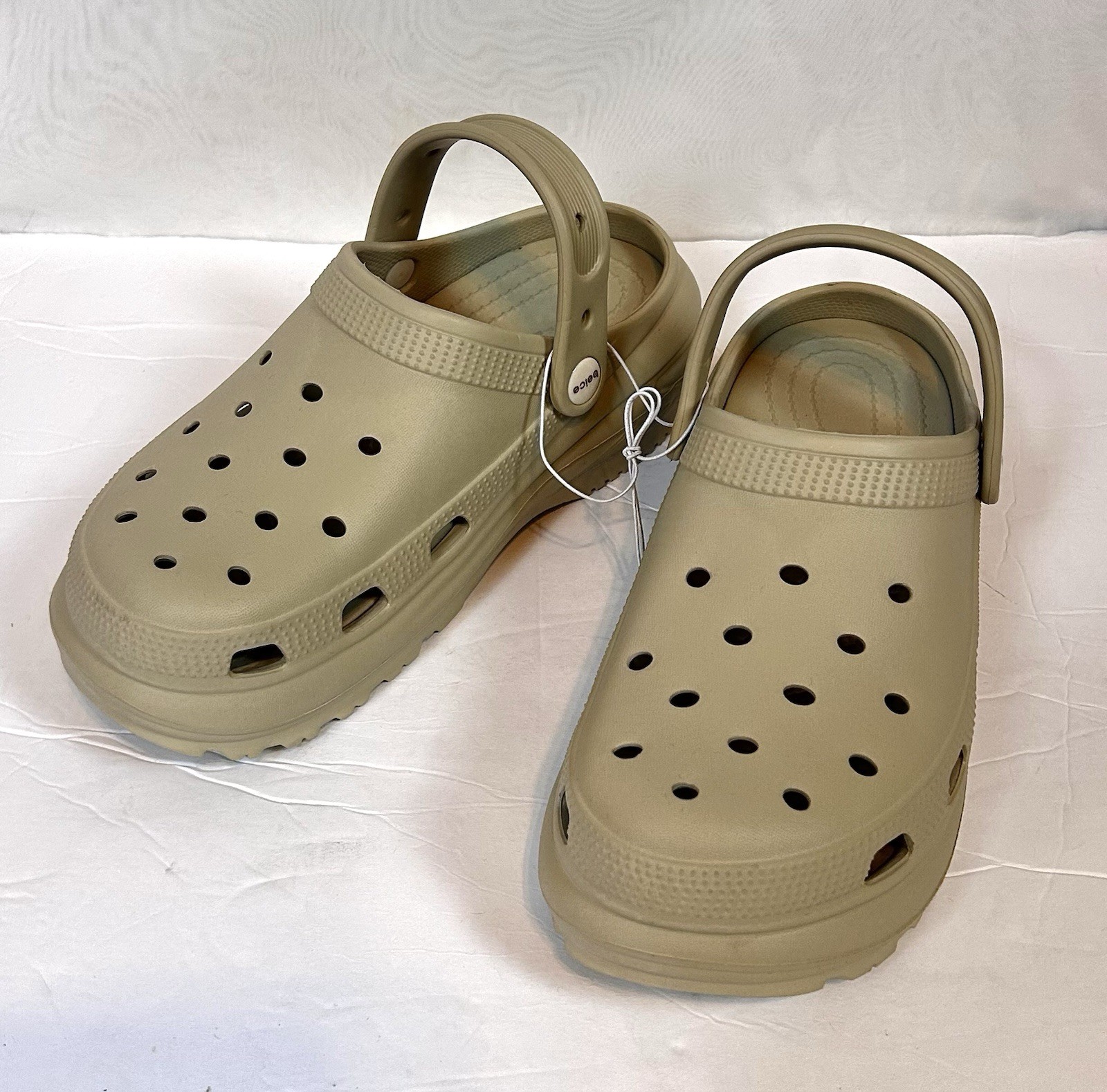 New Beice Beige Clog Style Shoes Size 39-40 US Women 8.5-9