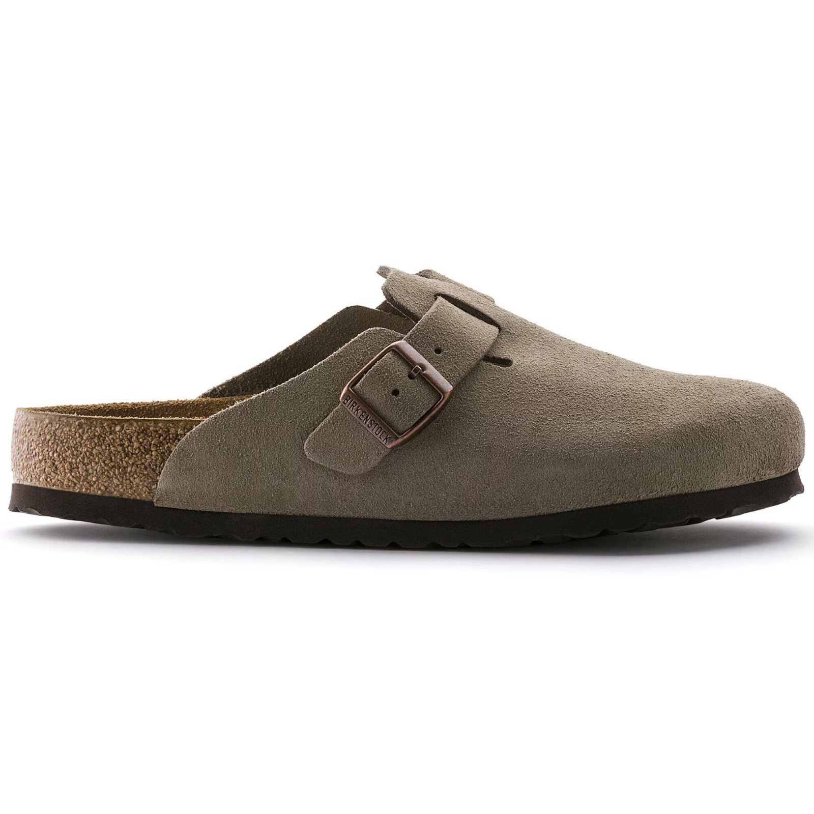 Birkenstock Boston Soft Footbed Suede Leather Taupe – NEW