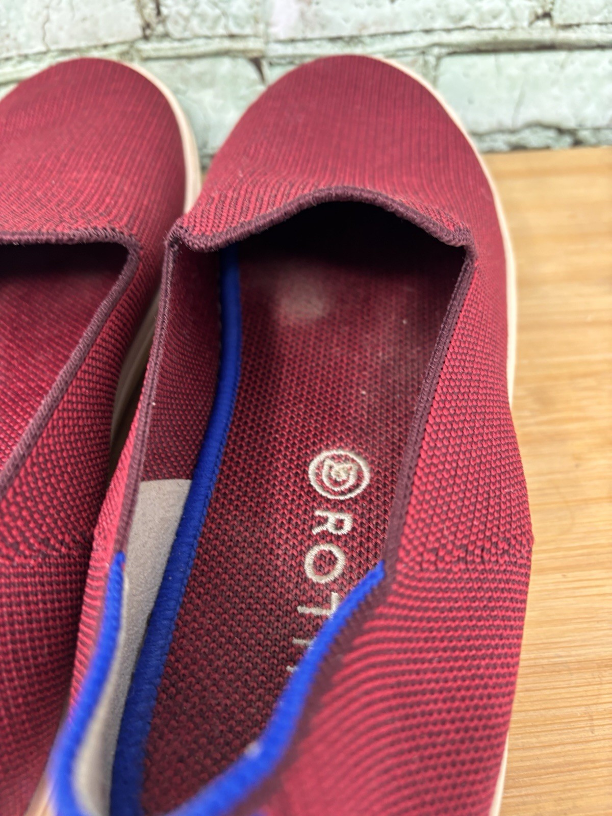 Rothy’s The Original Slip On Sneakers Garnet Red Women’s US Size 11.5 Shoes