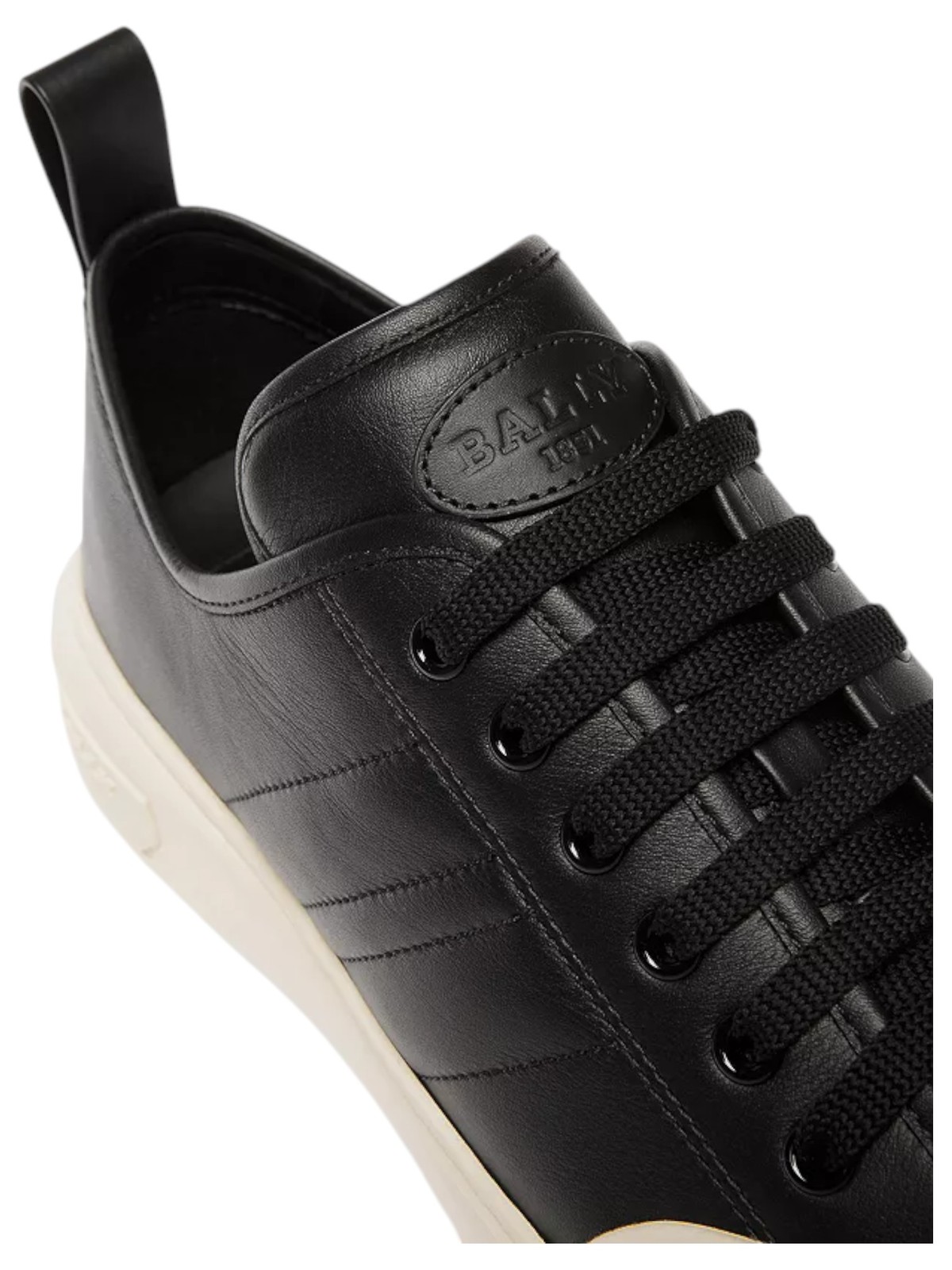 Bally Medyn 6303689 Women’s Black Leather Sneakers Size 8.5 MSRP 630