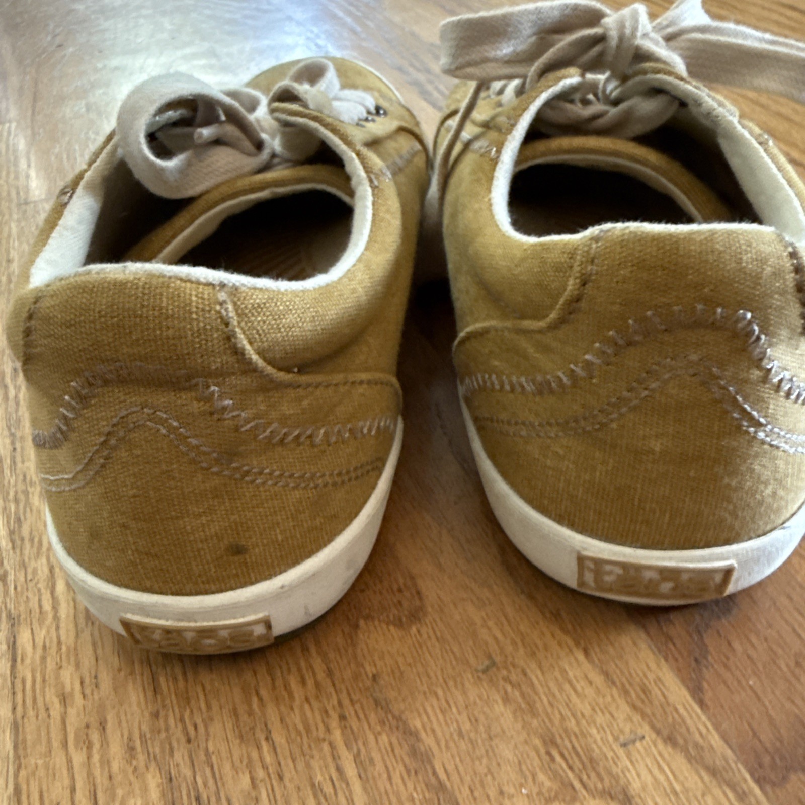 Taos Star Sneakers Golden Yellow Washed Canvas Worn Once-7