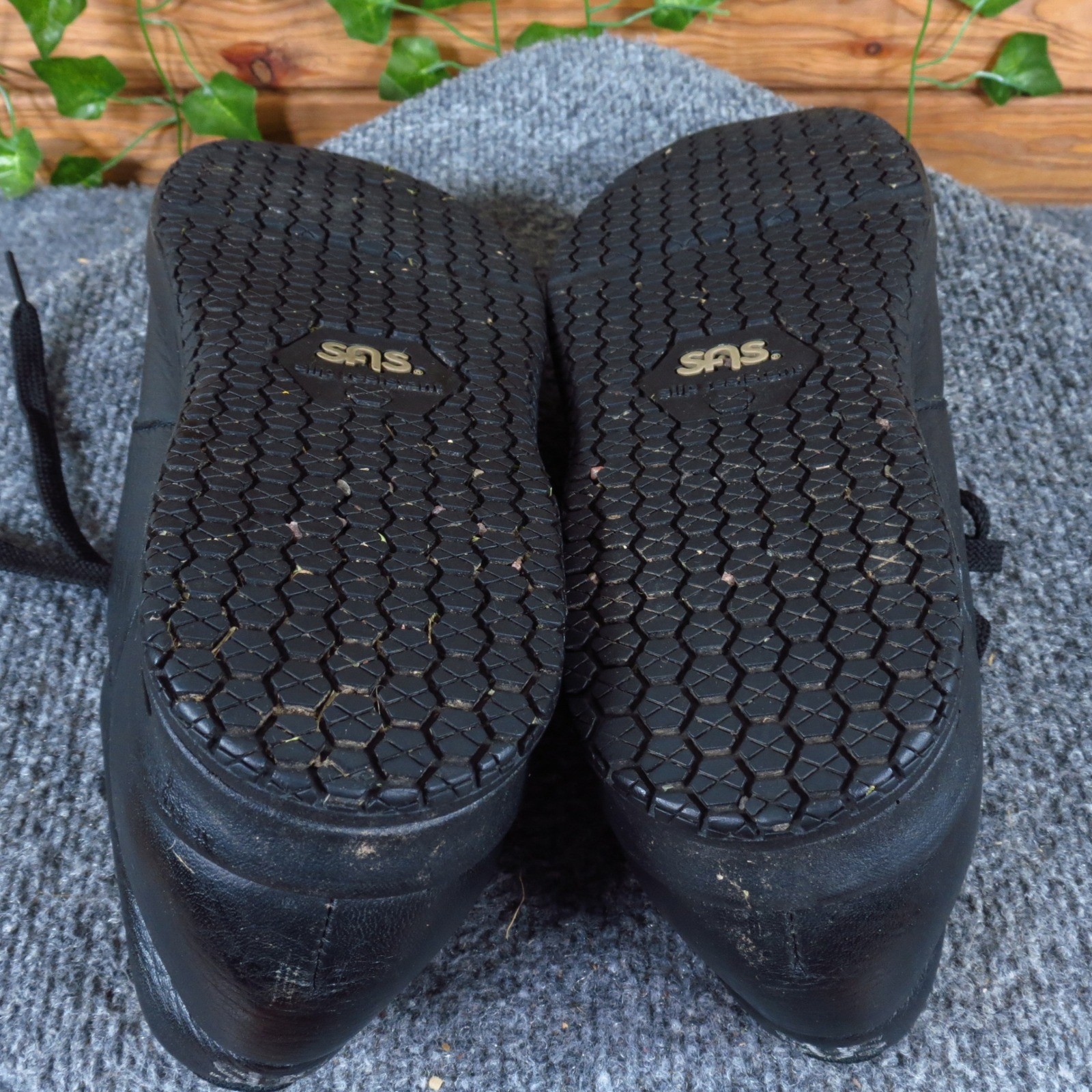SAS Liberty Women Shoe 10.5 N Slip Resistant Work Service Walking Black Leather