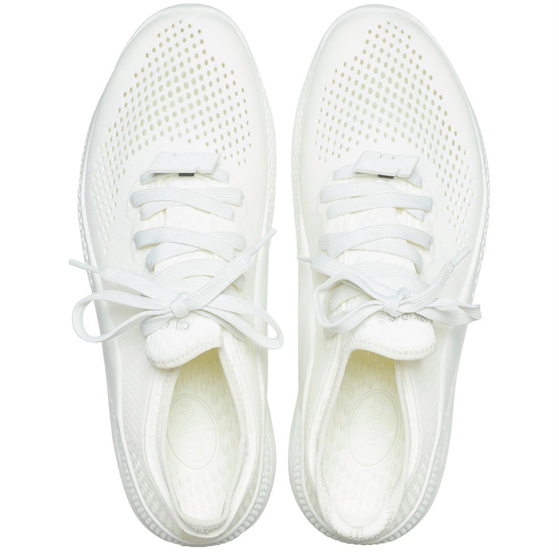 NEW Crocs Women’s Size 9 Sneakers Literide 360 Pacer Shoes Walking Almost White