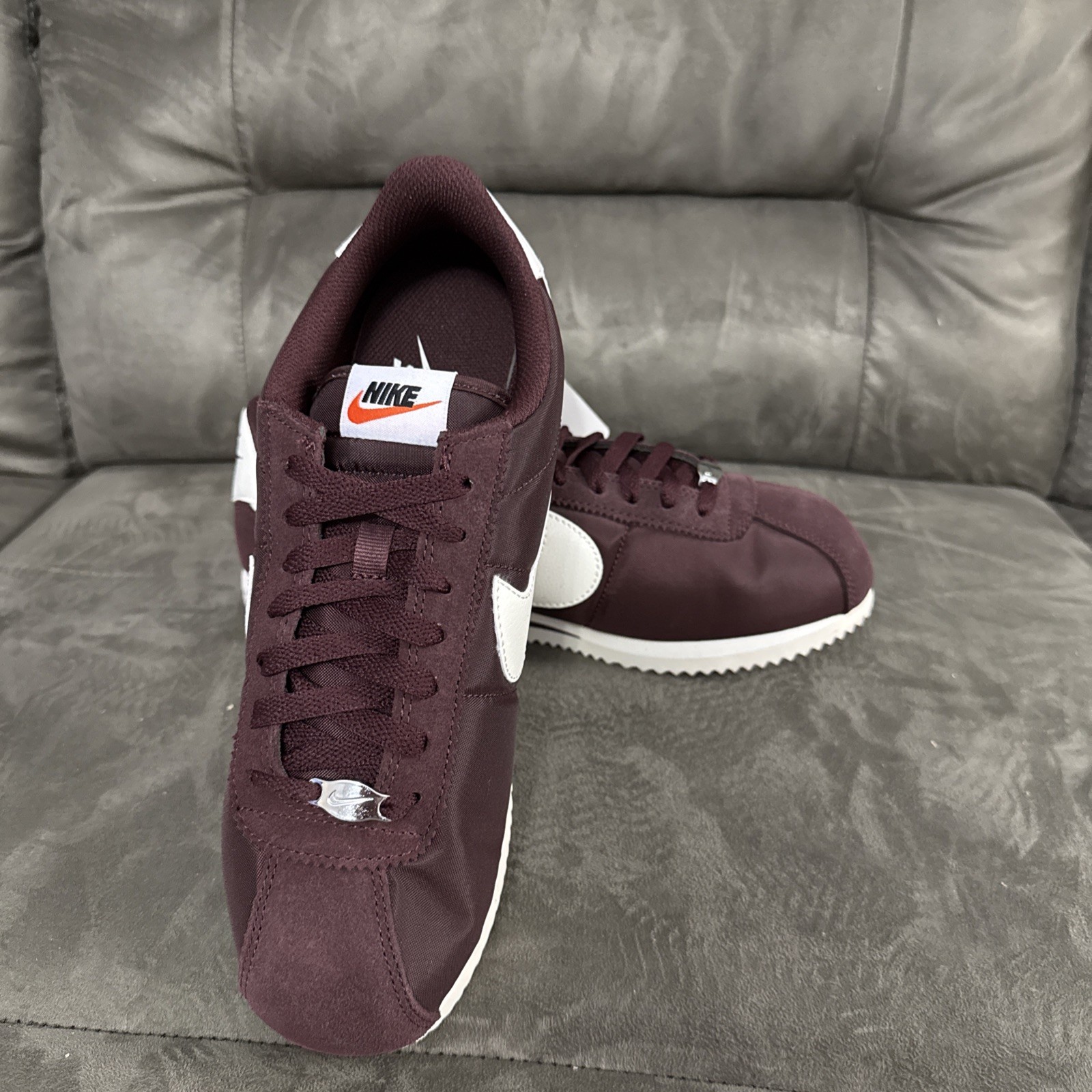 Nike Cortez Textile Shoes Burgundy Crush/Sail DZ2795-605 Size W10/M8.5