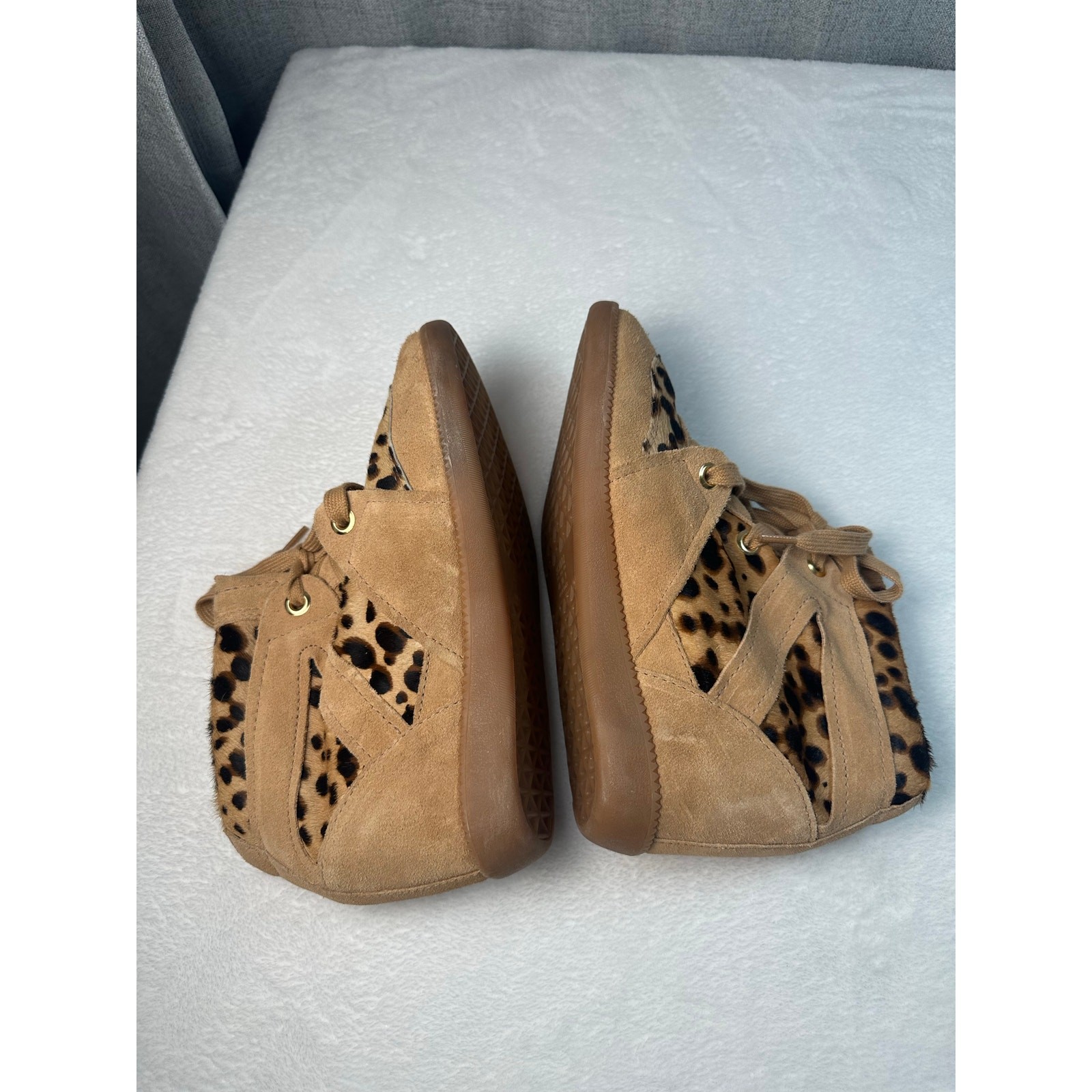Schutz Pony Hair Camurcao Sunkiss Wedge Heeled Sneaker Size 9 EUC