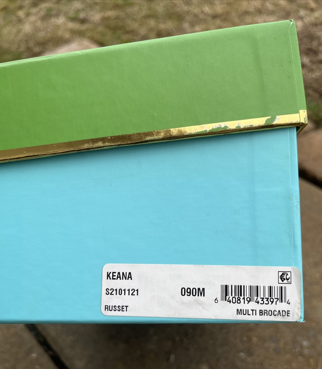 Kate Spade New York RUSSET MULTI Women’s Keana Flat Shoes, US 9M New W Box