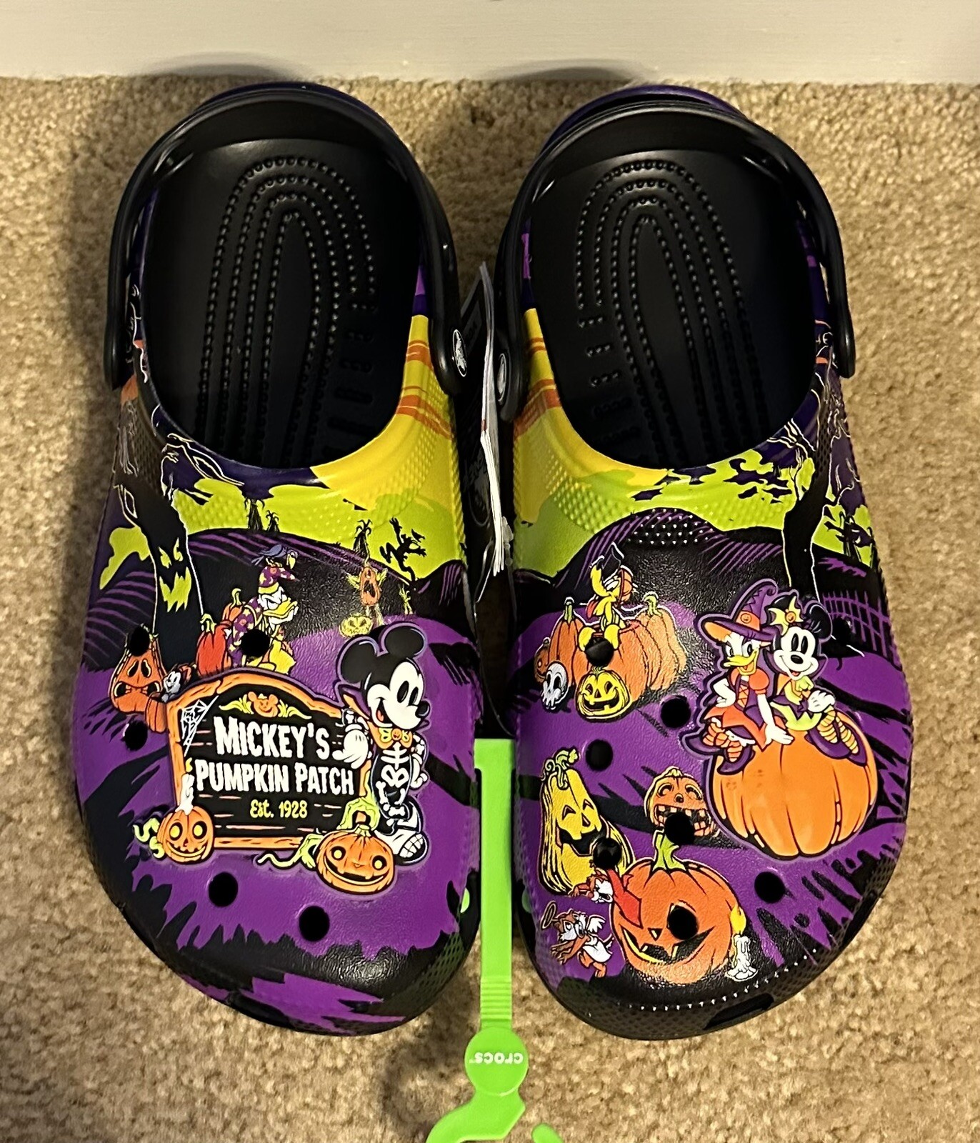Disney Parks Halloween 2024 Mickey’s Pumpkin Patch Clogs Crocs Size M7/W9 NWT